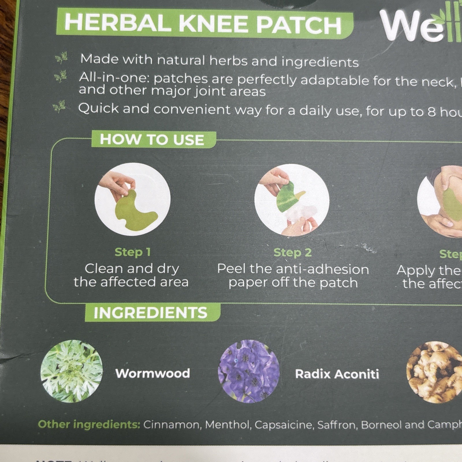 Wellnee Original Herbal Knee Patch – Wellknee Plaster for Knee Support & Musc…