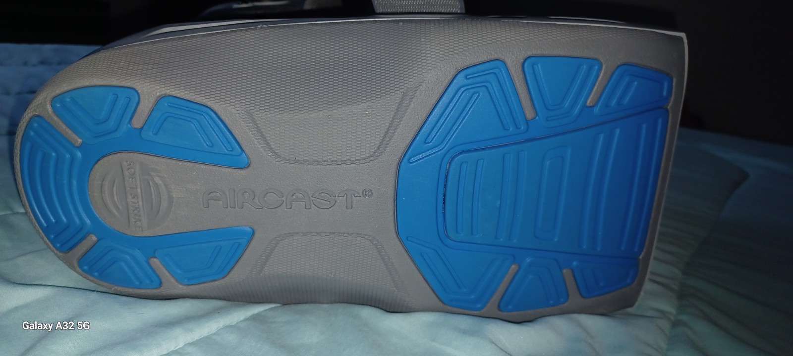 Aircast Adjustable Walker Boot XL Gray/Blue Plastic for Ankle/Foot Stabilization