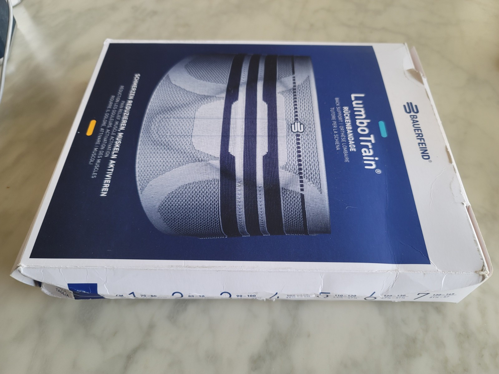 Bauerfeind LumboTrain Back Support-Lumbar Brace-Stabilization&Pain Relief, Size5