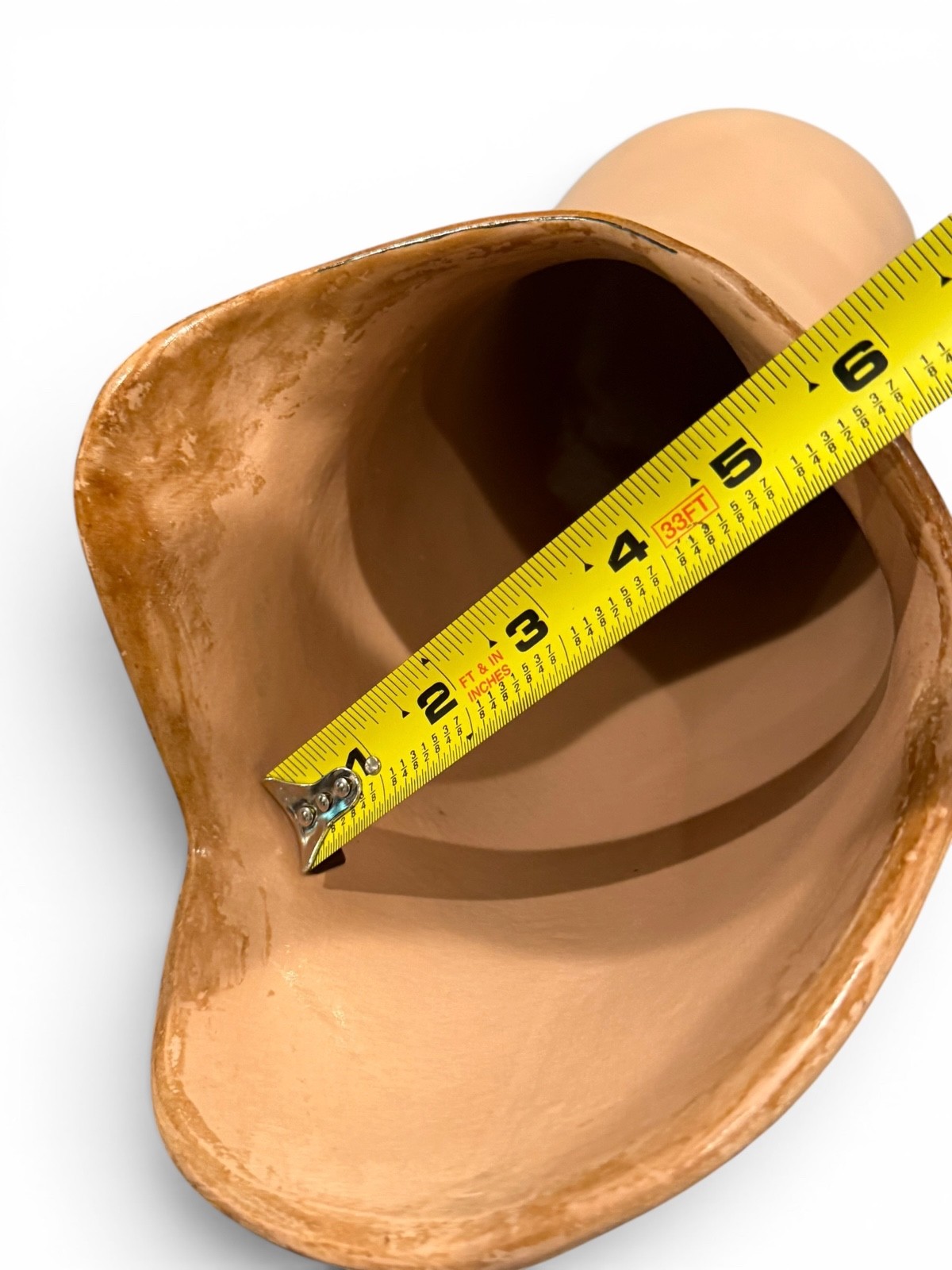 Right above the knee prosthetic socket. Not for medical use.