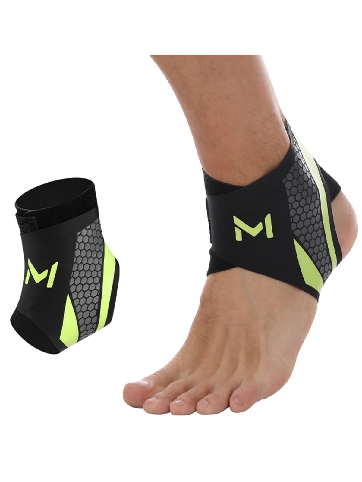 1-2pcs Ankle Protector Bandage Compression Foot Support Pain Relief Soccer
