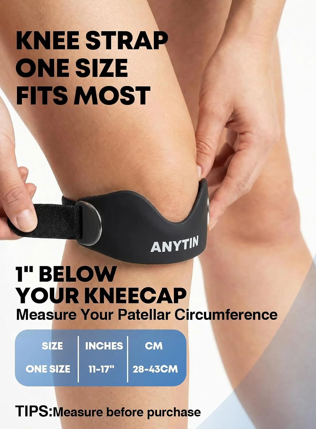 Stryde Precision Knee Strap – Premium Stryde Knee Strap with Silicone Lock-Po…