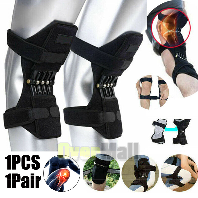 Knee pads Support Brace Booster Pad Squat Sport Power Spring Force Joint Protect