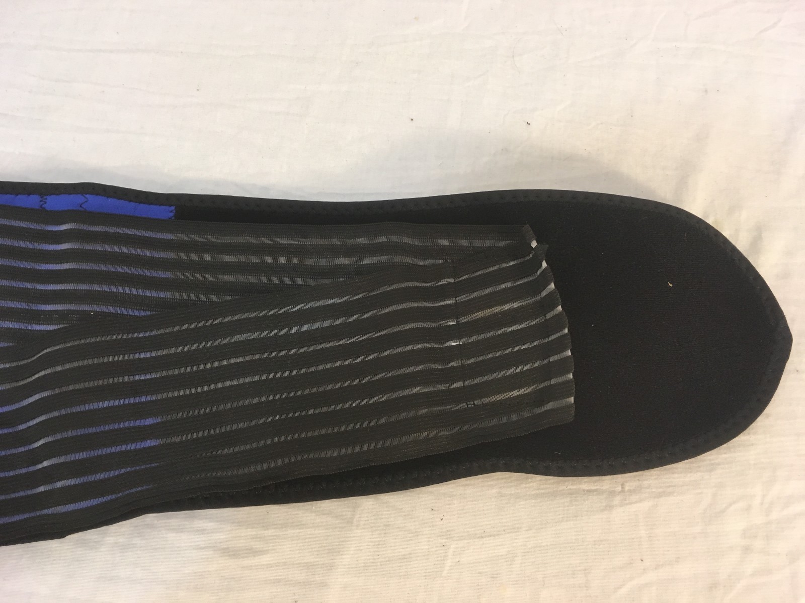 Walgreens Brand Black Large Adjustable Hook Loop Padded Back Brace Waist Belt