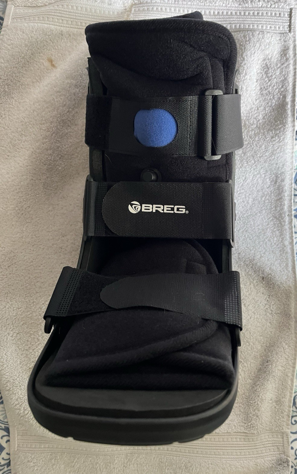 Breg Orthopedic Walking Boot X-Large Black Adjustable Ankle/Foot MPN 100004-050
