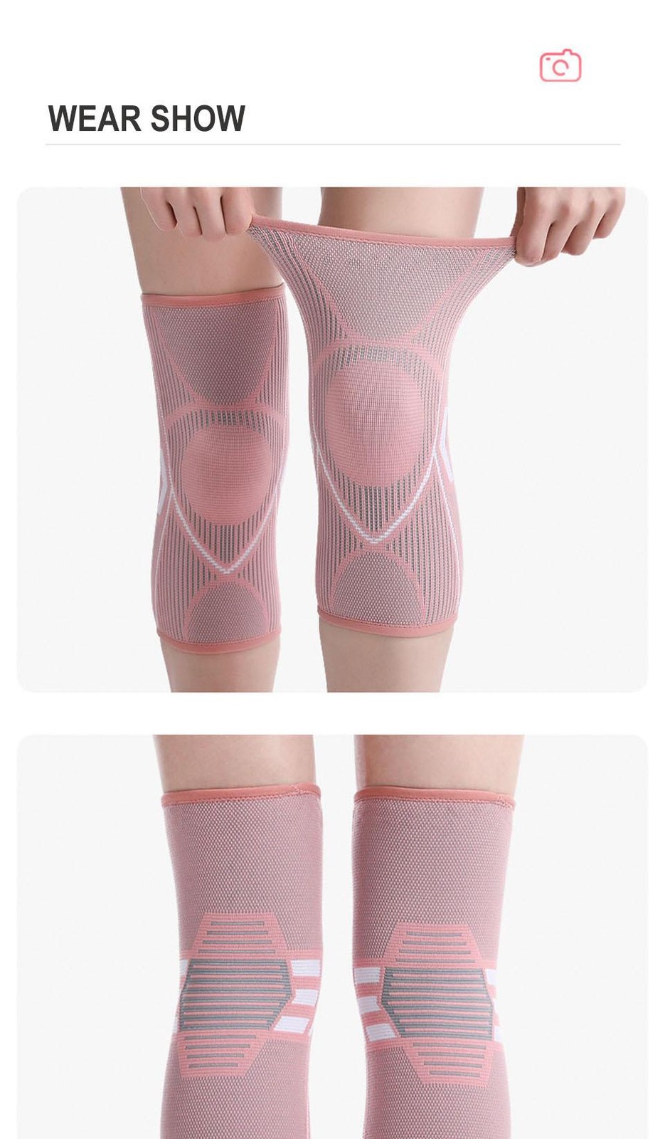 Aolikes 1pcs Knee Supports Brace for Women, Knee Compression Sleeves for Joint P
