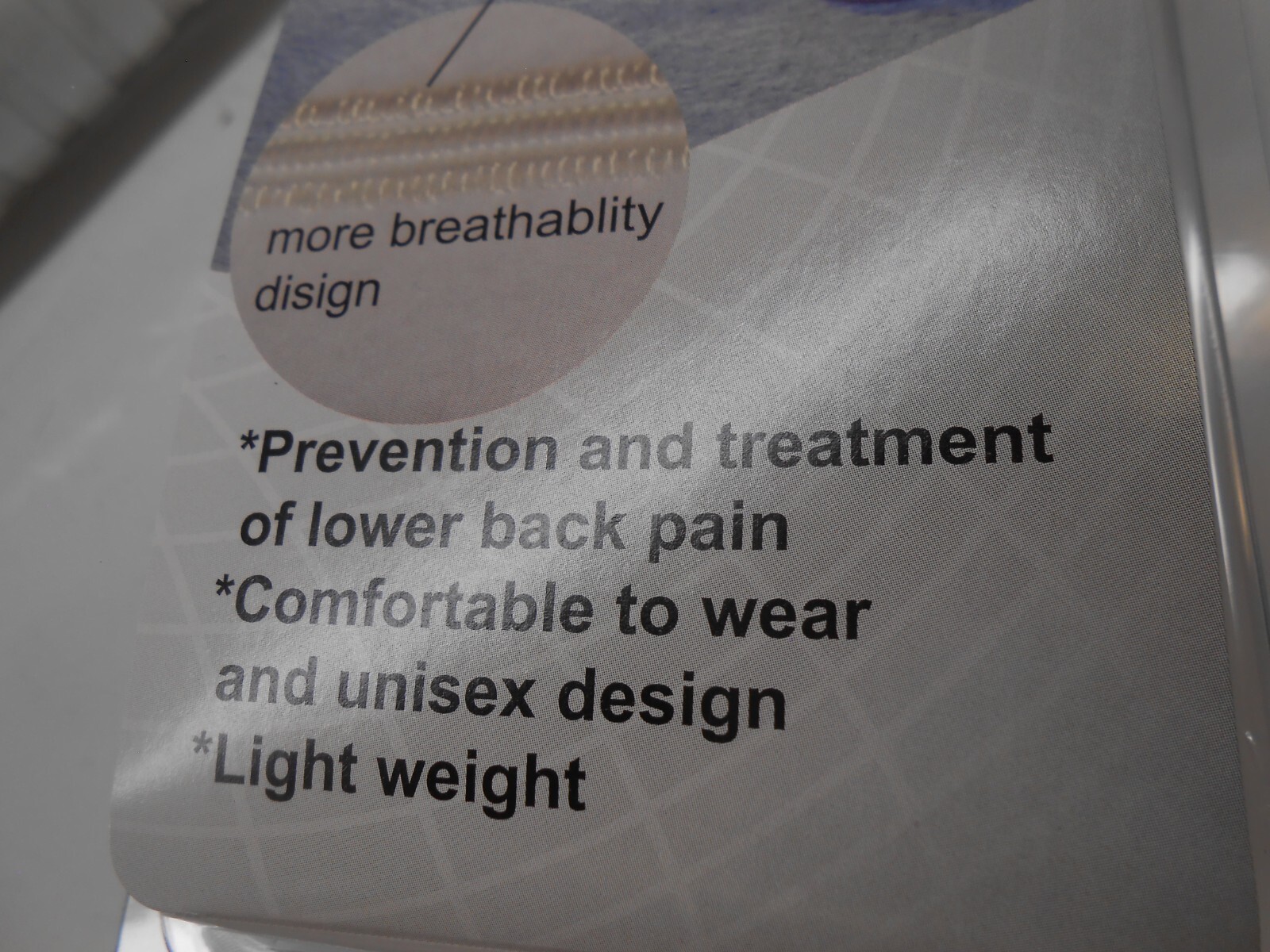 Elastic Back Support Comforts XL / 42-46 White. 63%nylon/ 15%polyster