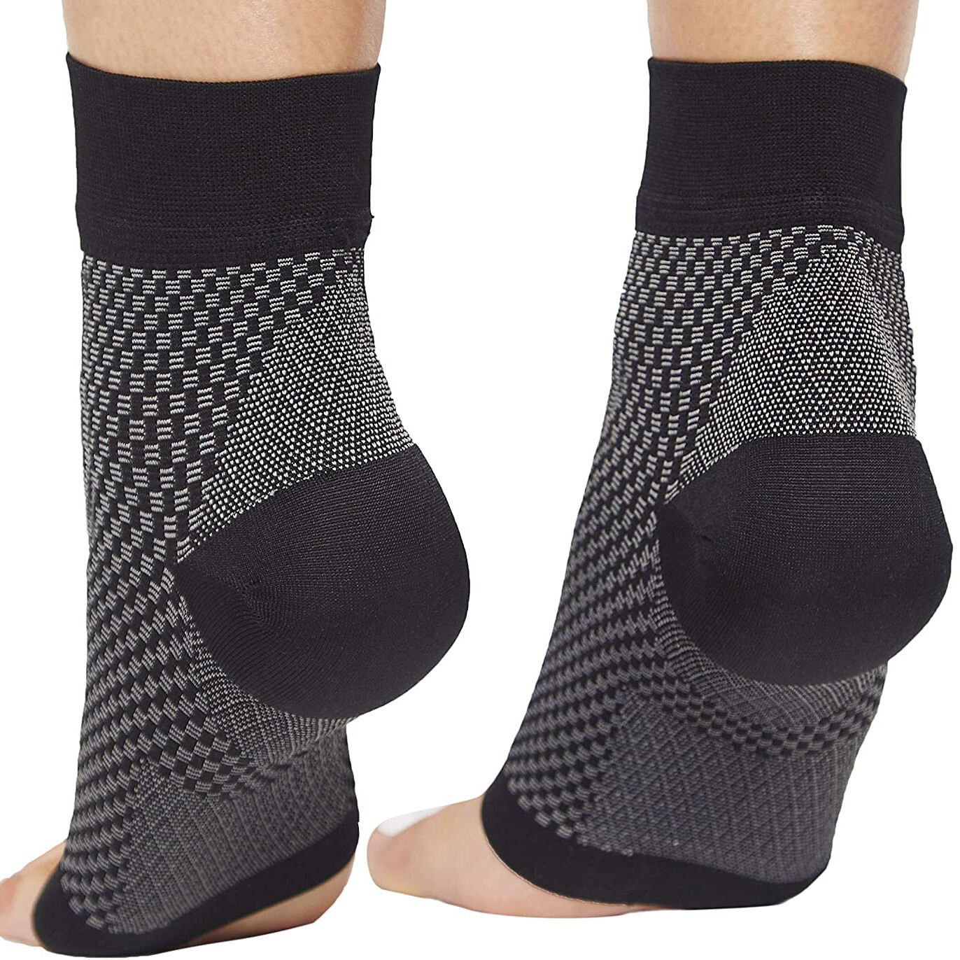 [1-5Pairs] Compression Socks Foot Sleeves for Sport, Football, Fitness, Running
