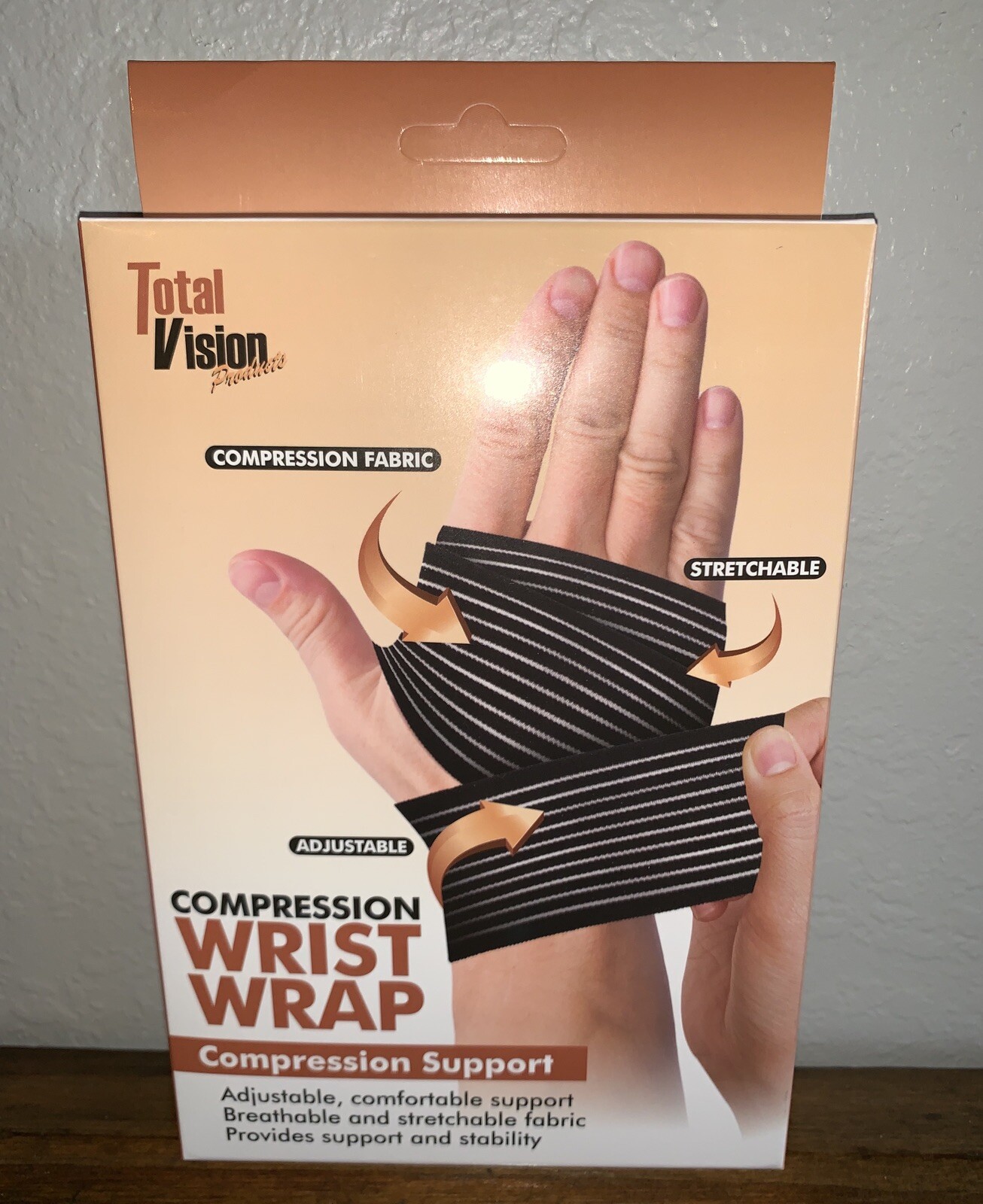 New Compression Wrist Wrap Adjustable Breathable Stretchable Stability Support