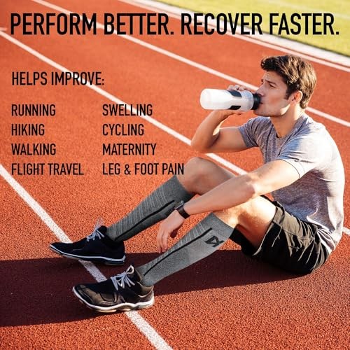 Featherweight Compression Socks – Ultra-Lightweight Running Small Black