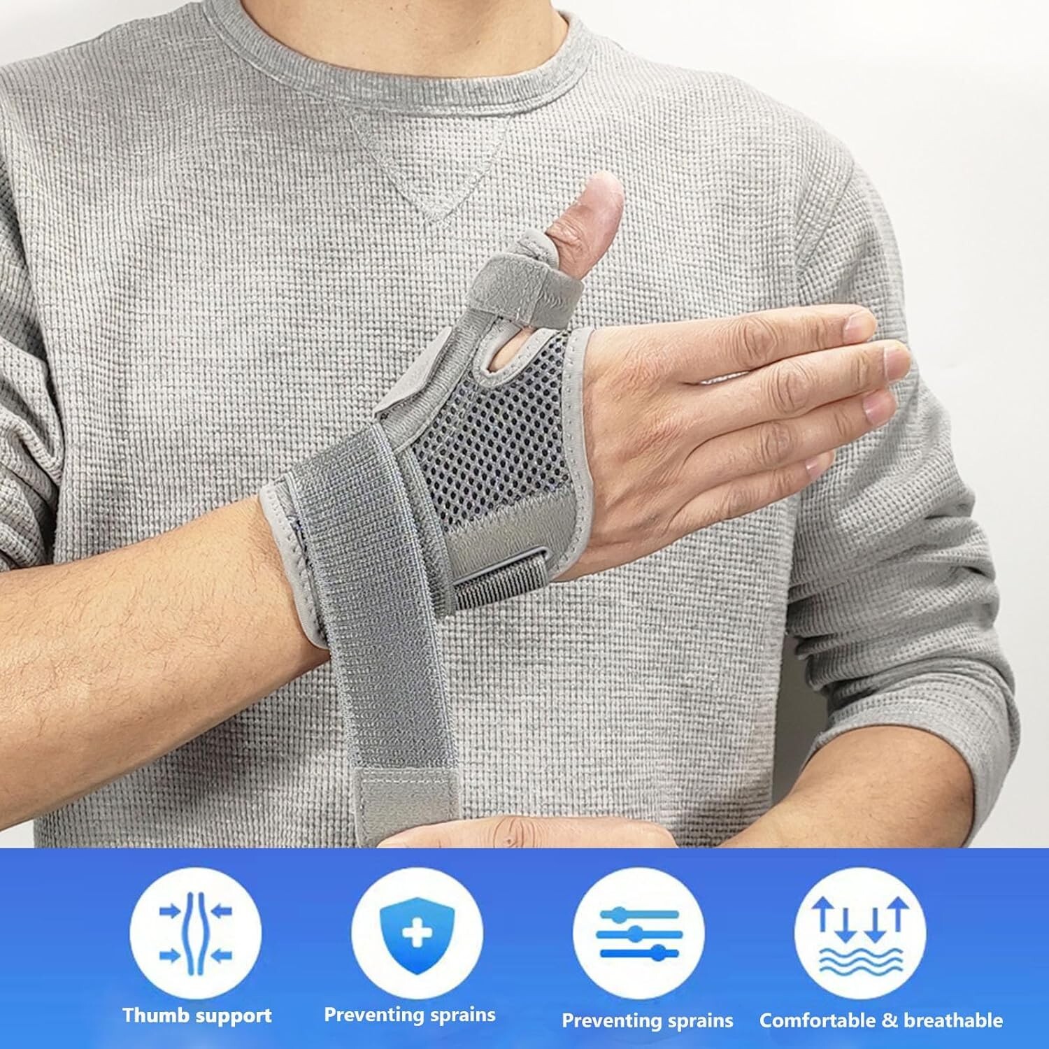 Arthritis Thumb Splint Support Brace for Carpal Tunnel Trigger Thumb Immobilizer