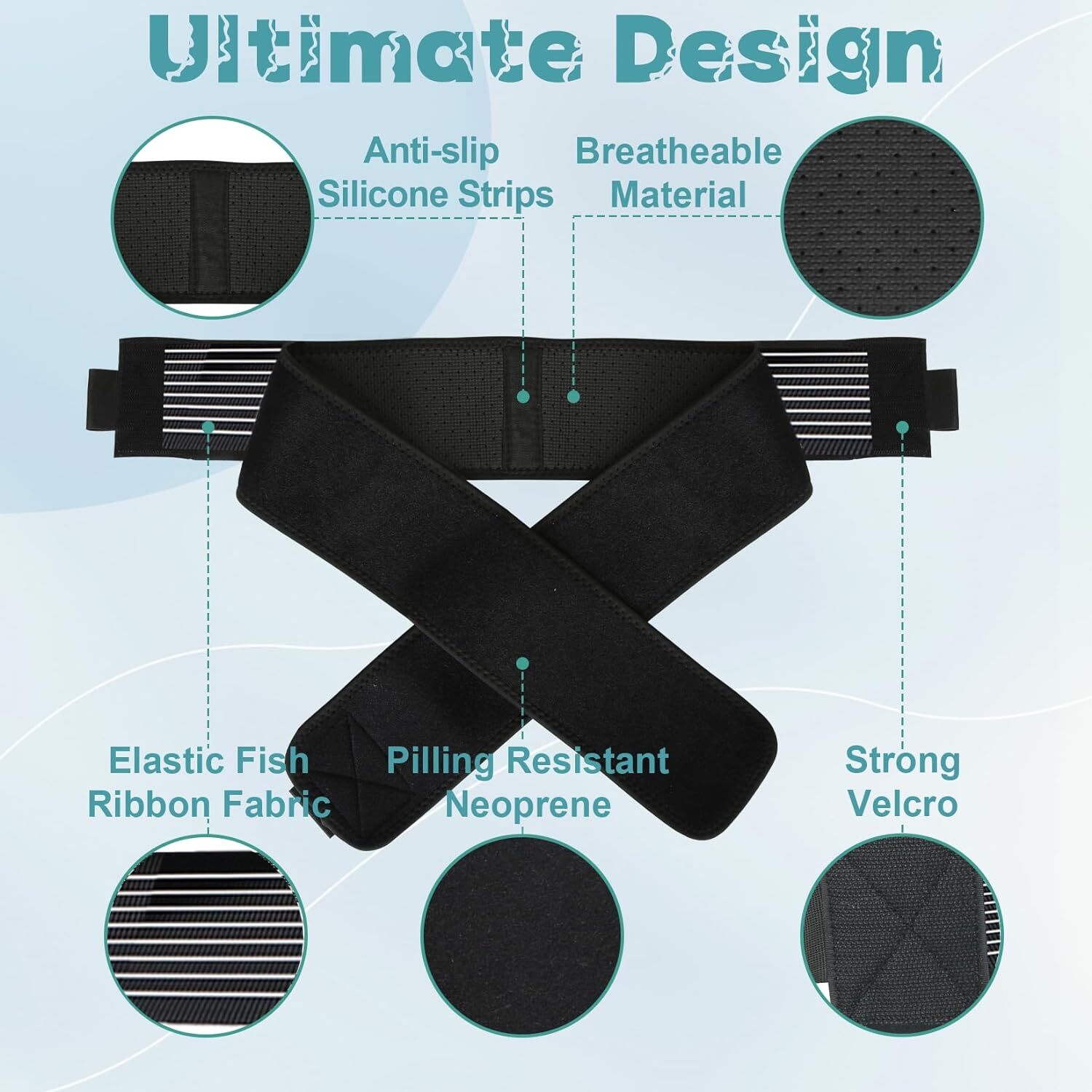 Sacroiliac SI Joint Pain Pelvic Hip Belt Lower Back Lumbar Support Women / Men