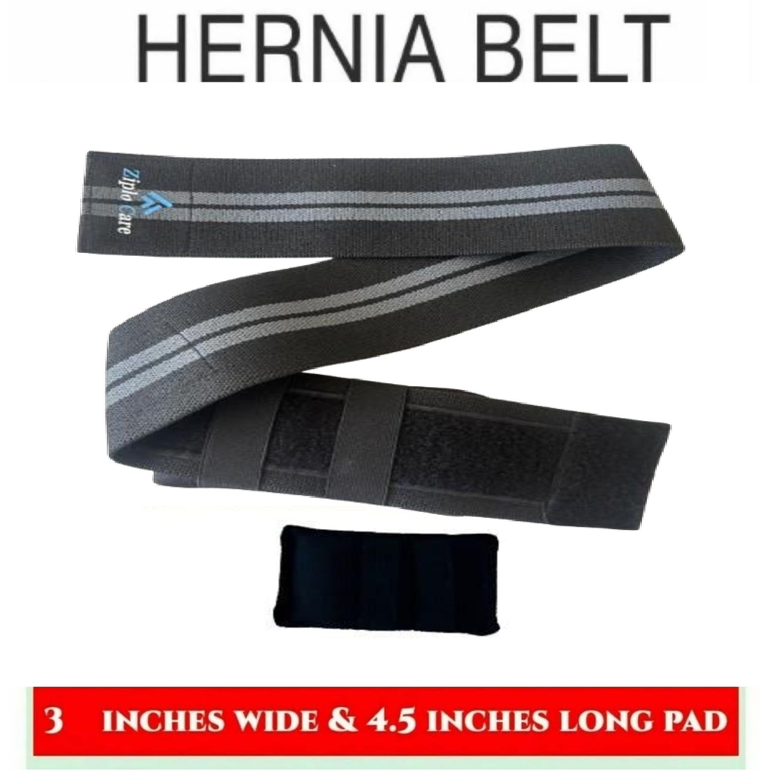 Beige Umbilical Hernia Support Belt Abdominal Navel Truss One Removeable Cushion