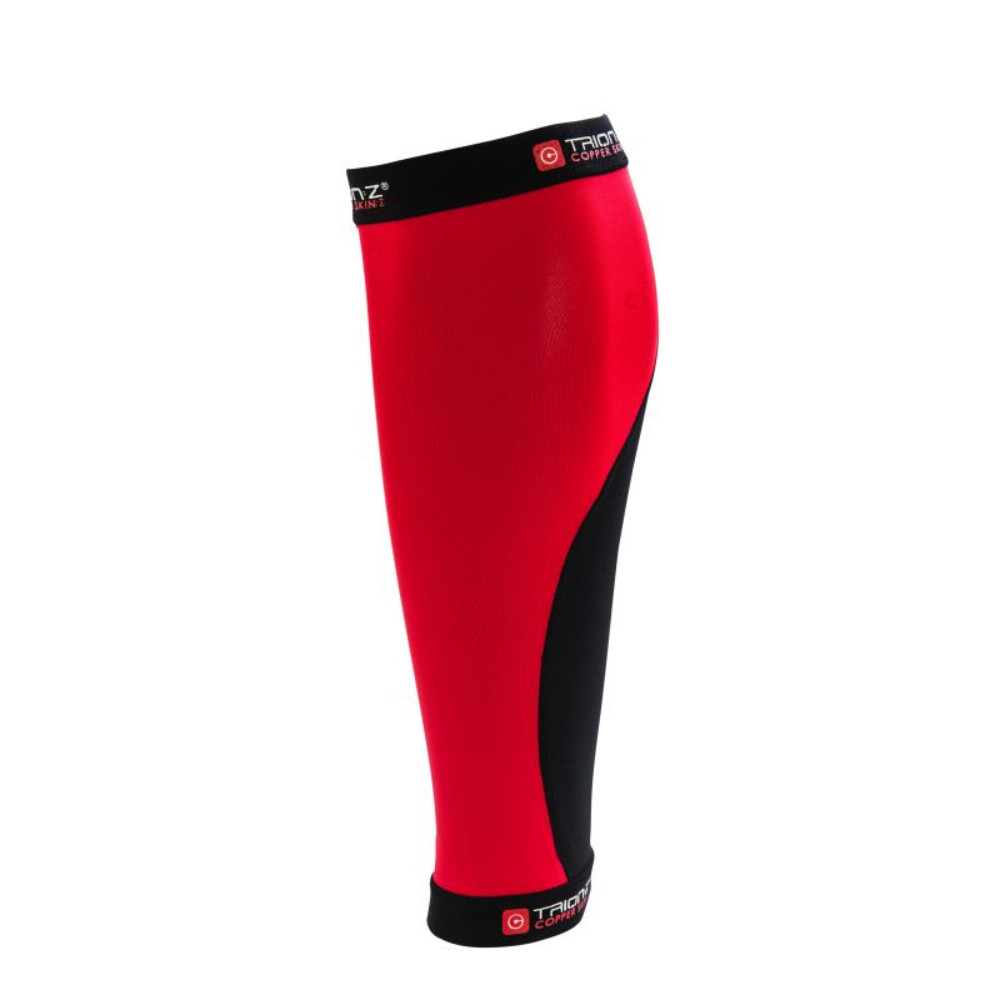 Trion:Z Copper Skin:Z Calf Sleeves Absorbent Highly Elastic Copper Red Black
