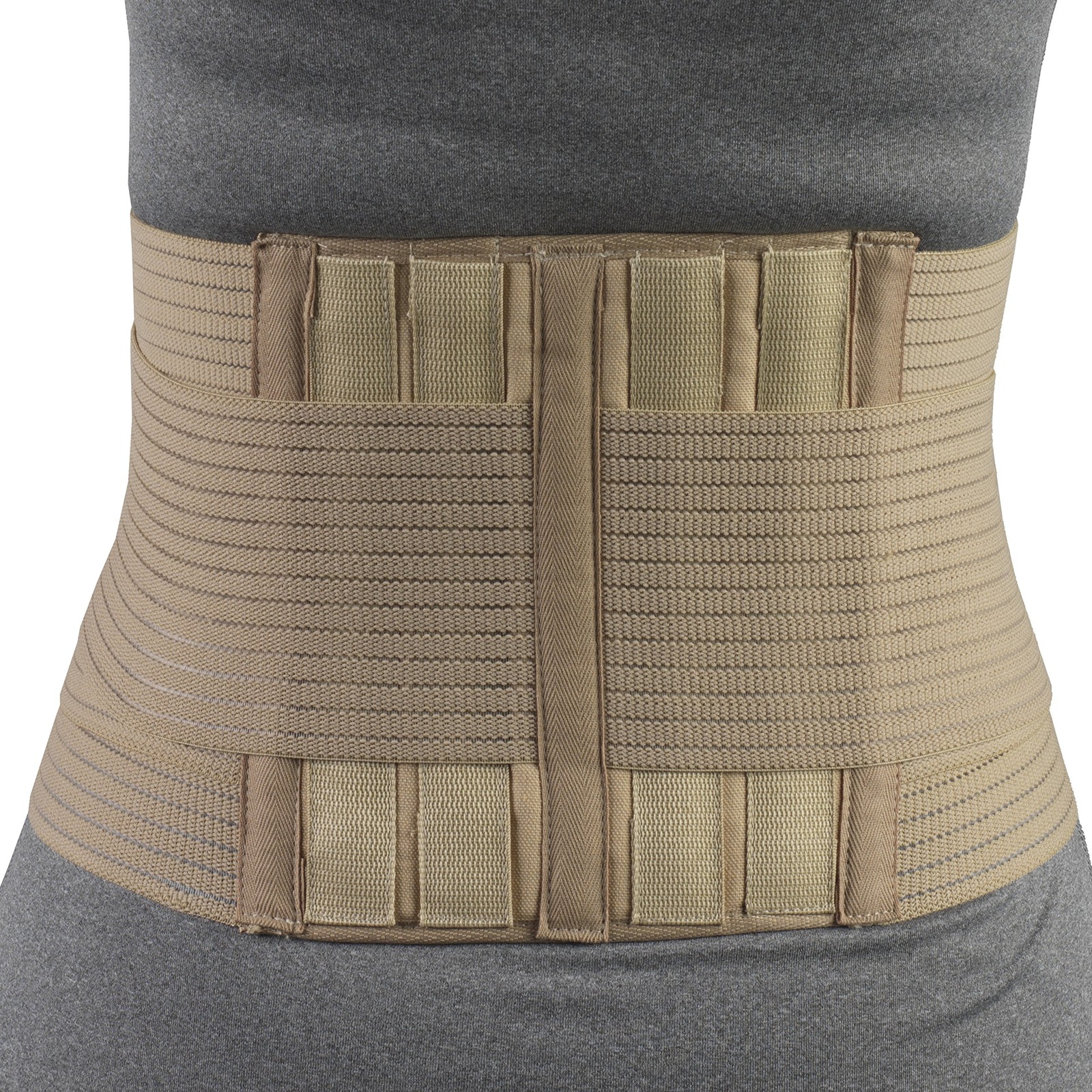 OTC Petite Lumbo-Sacral Support, Abdominal Uplift, 8-Inch Lower Medium, Beige