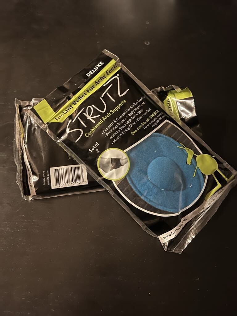 Arch Support Strutz DELUXE 2 DOUBLE PACKS FOR PRICE OF 1 Cushioned Feet & Heels