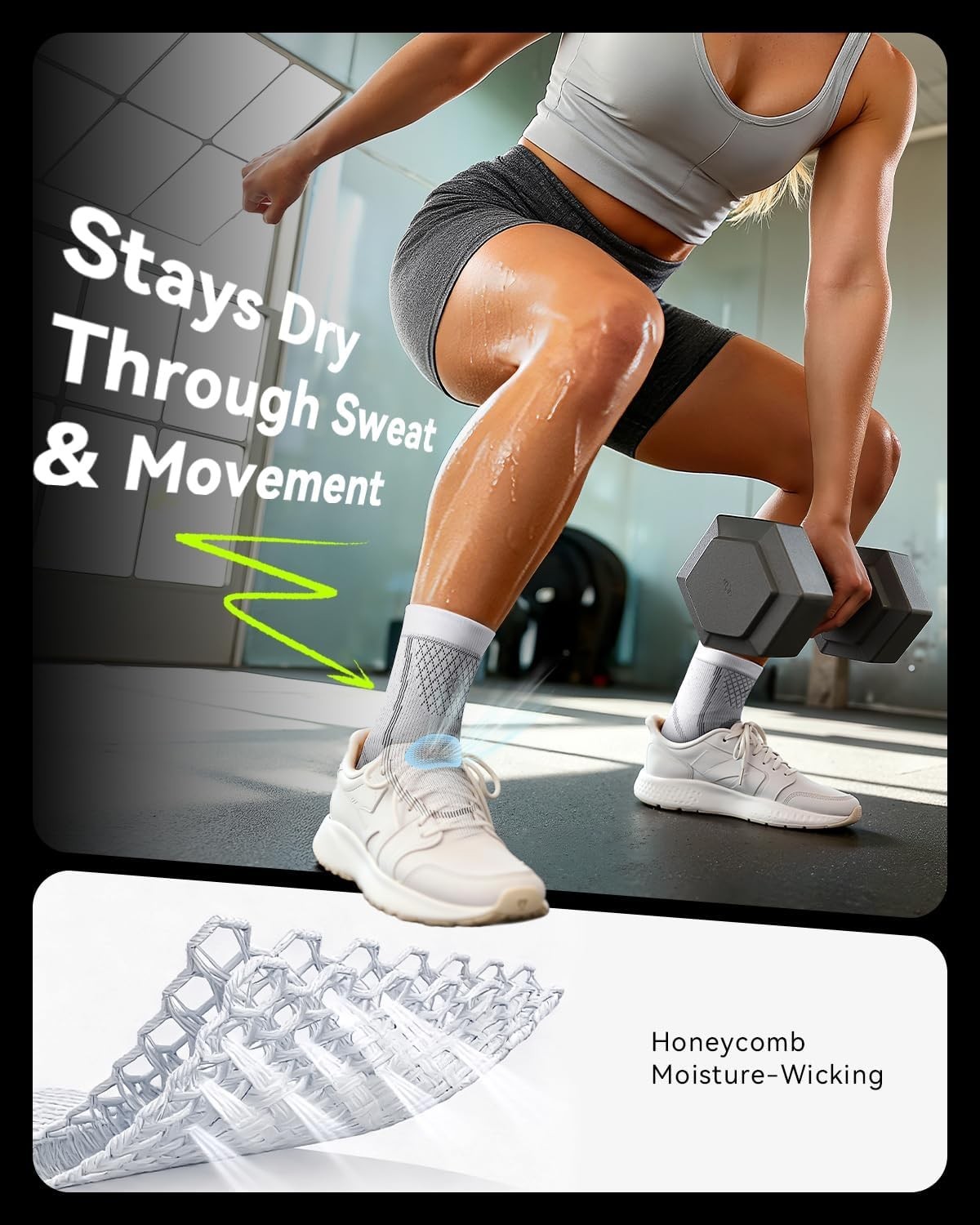 3 Pairs Ankle Brace for Women & Men,[Upgraded Ultra Breathable] Plantar Fasci…