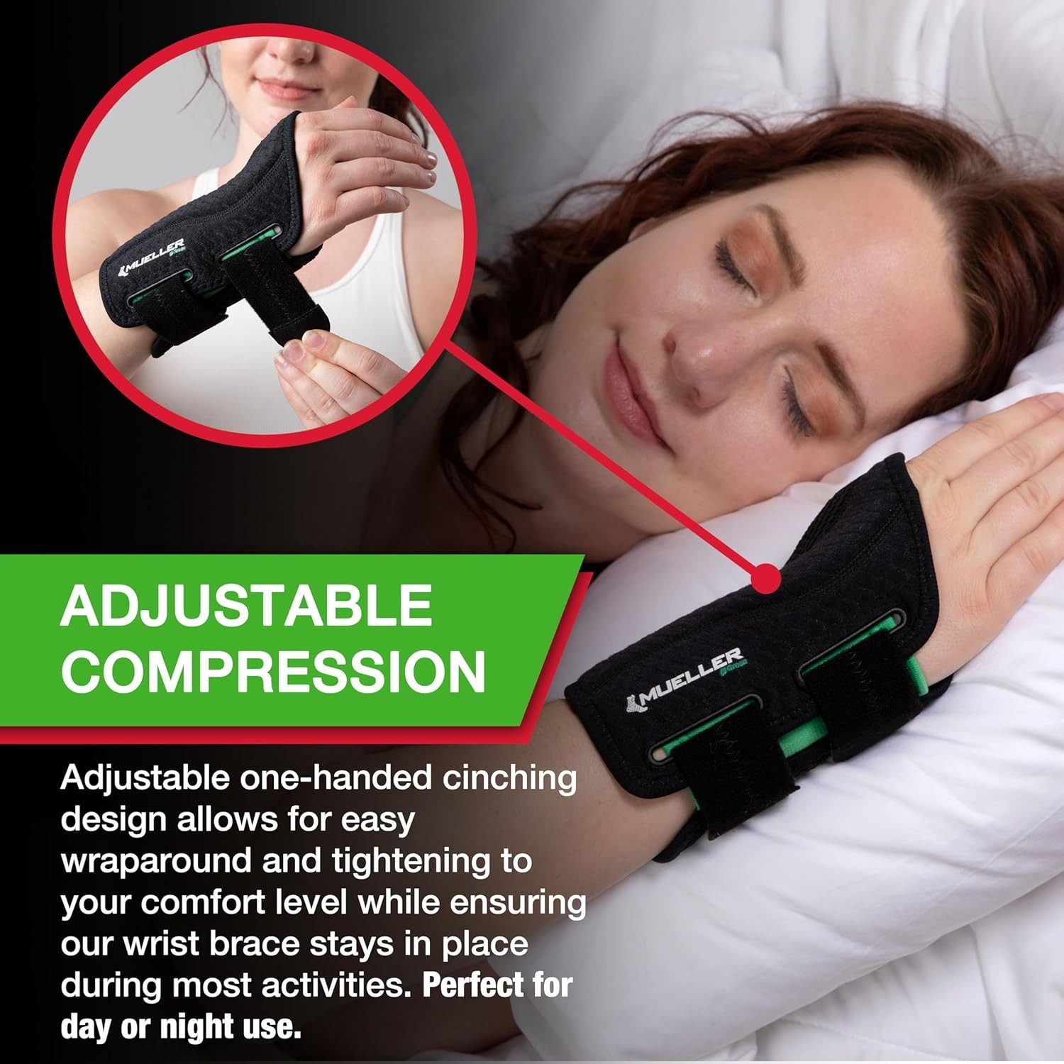 Lightweight Adjustable Wrist Support for Arthritis & Tendonitis – Left Hand