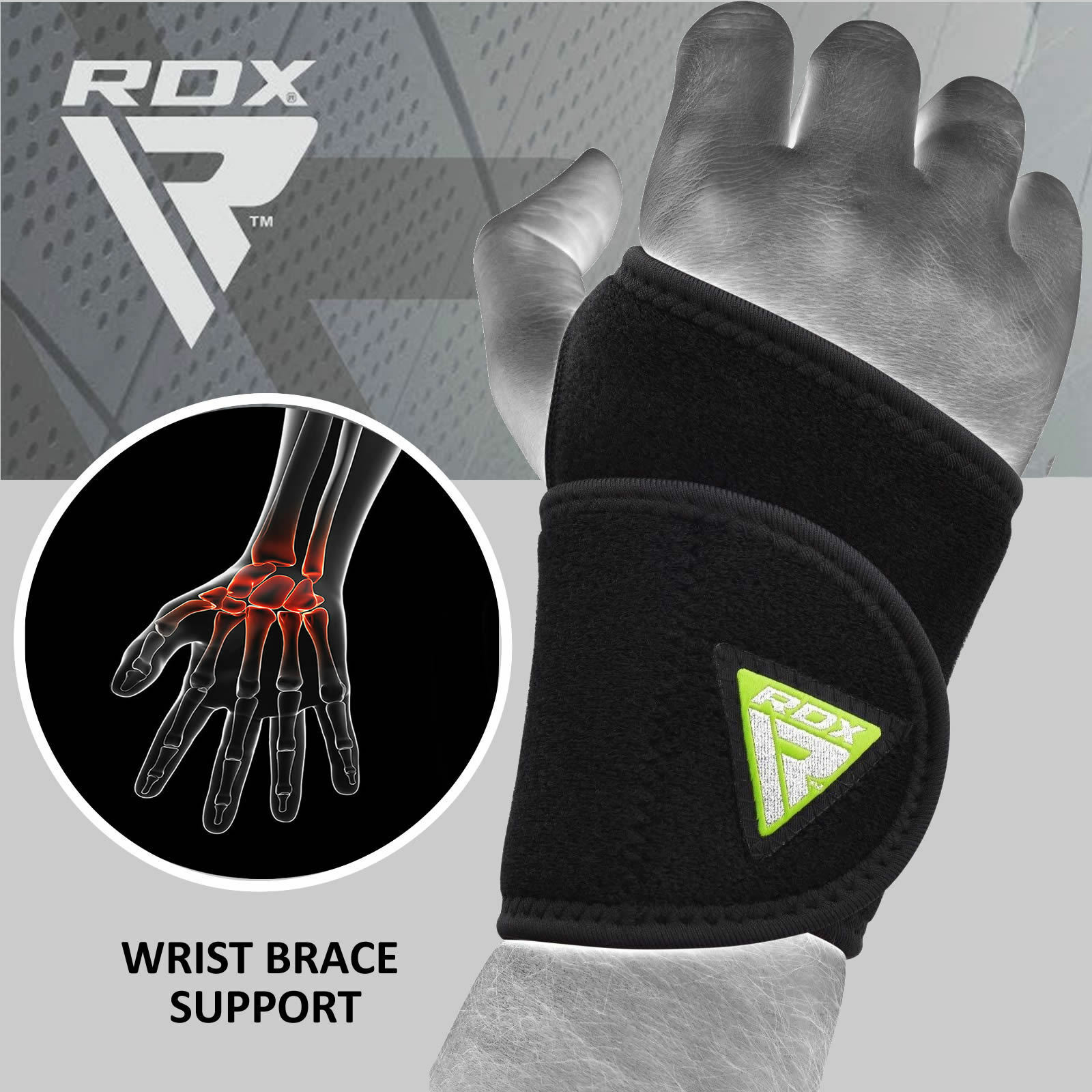 RDX Wrist Brace Carpal Tunnel Support Splint Arthritis Thumb wrap Workout Straps