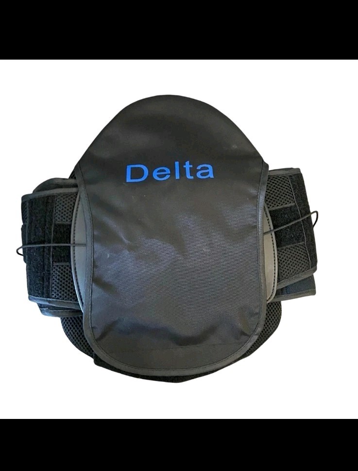Comfortland Delta 37 LSO Back Brace Black Adjustable Back Brace