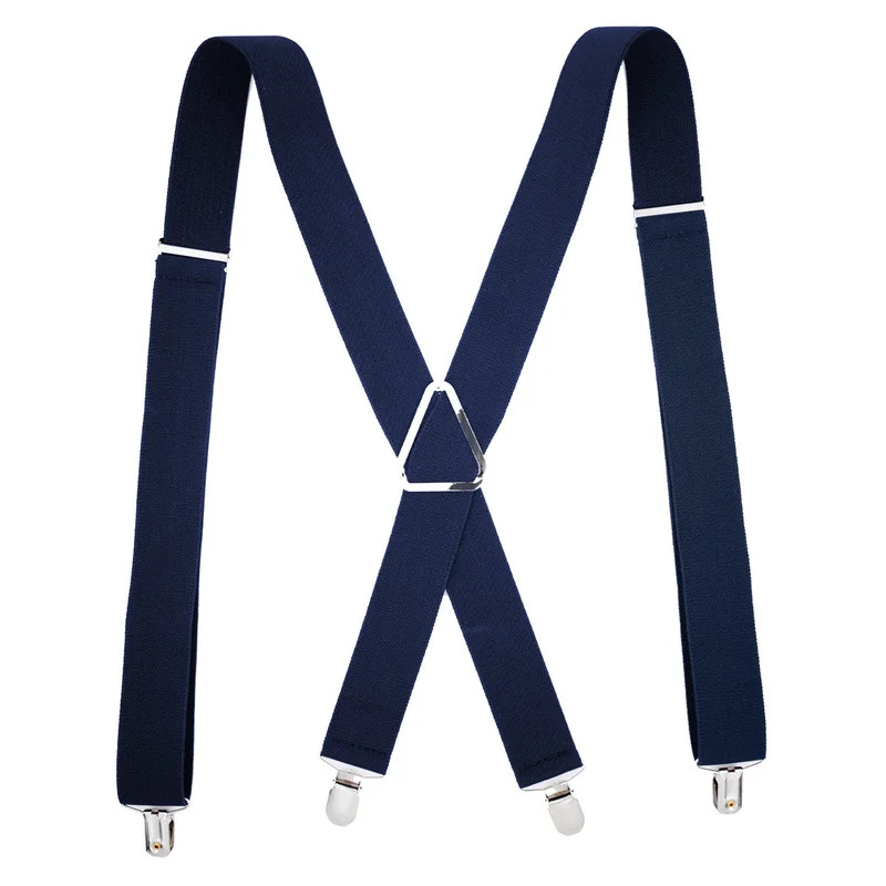 High Quality Men Women Solid Colorful Elastic Suspender Y-Back Brace Adjustable