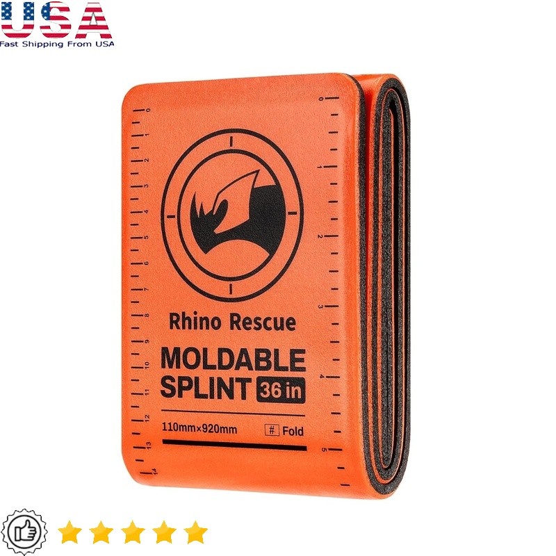 Aluminum Splint Waterproof Reusable Flexible Ankle Support EMS Medical Care New