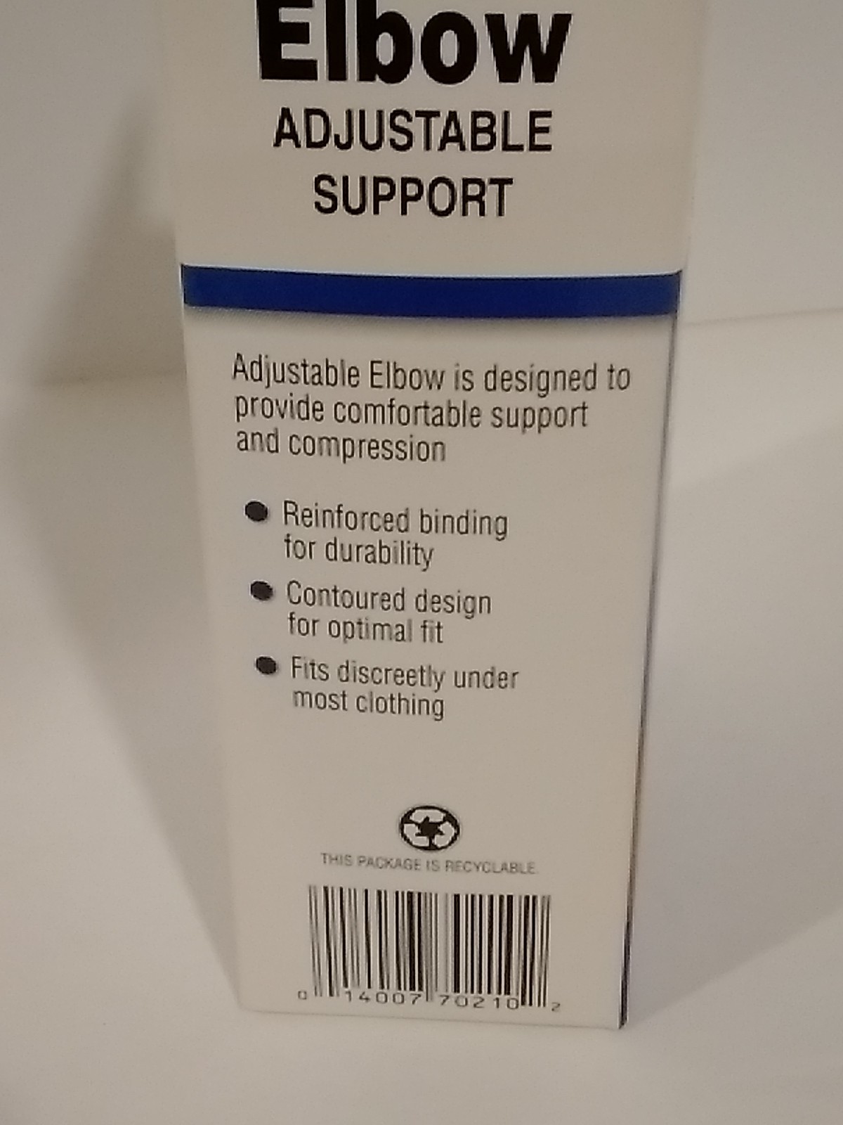 Flex Aid Elbow Adjustable Support One Size Black Support Compression Sleeve