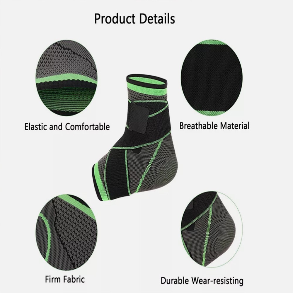 Ankle Support Strap Compression Wrap Bandage Brace Sprain foot Pain Relief US