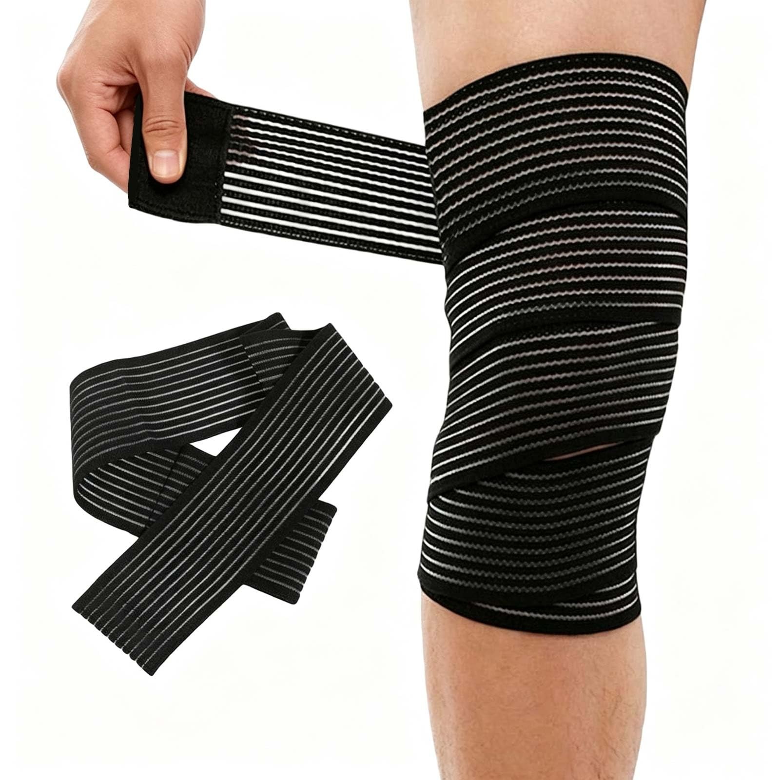 VBQFDPH Extra Long Elastic Knee Compression Support Bandage