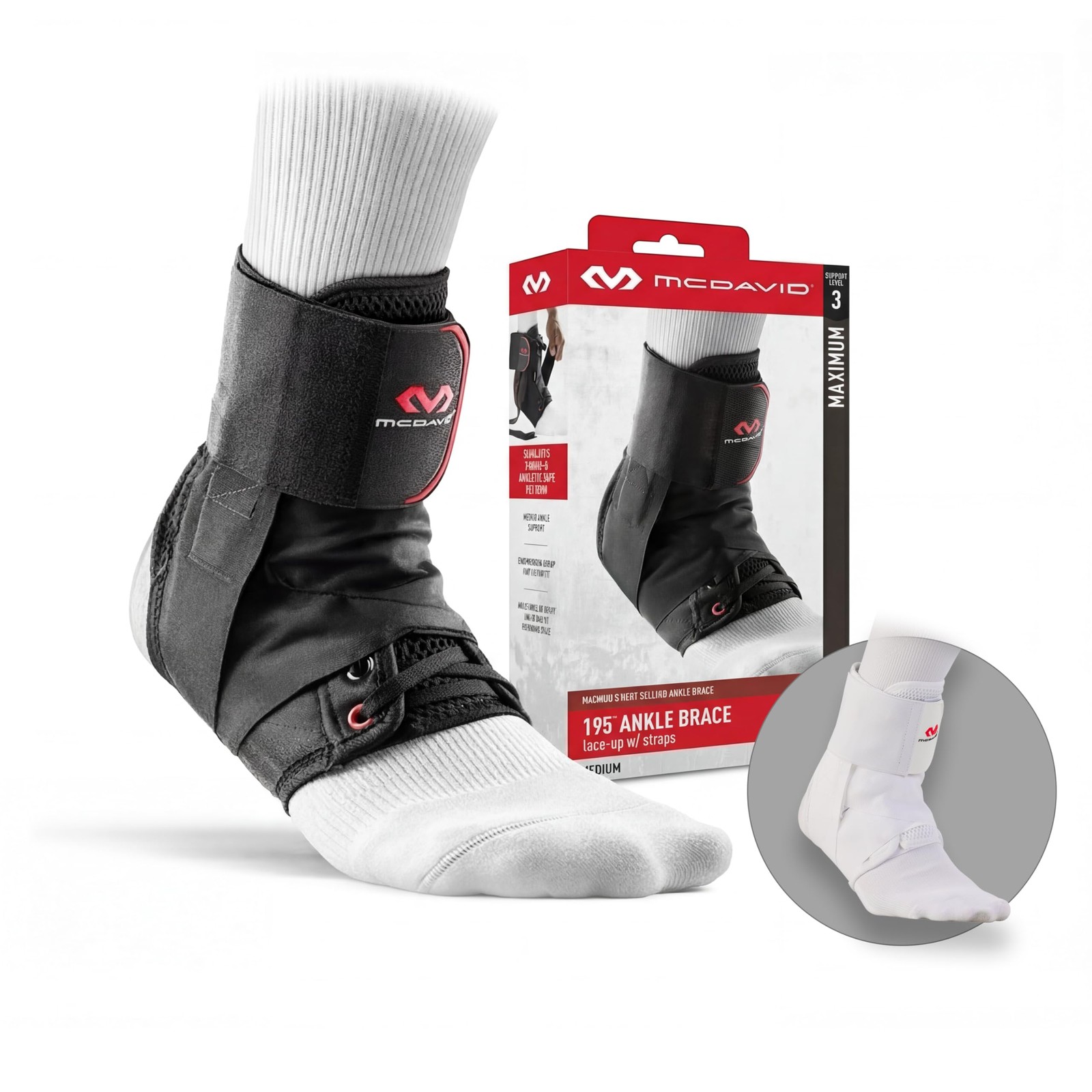 Ultralight Figure 8 Ankle Brace Lace-Up Support for Men & Women