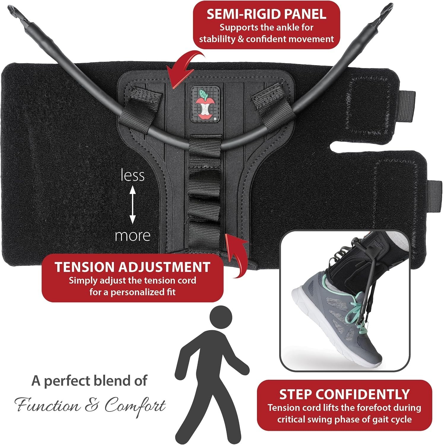 Comfortable Foot Drop Brace – Dorsiflexion Assistance