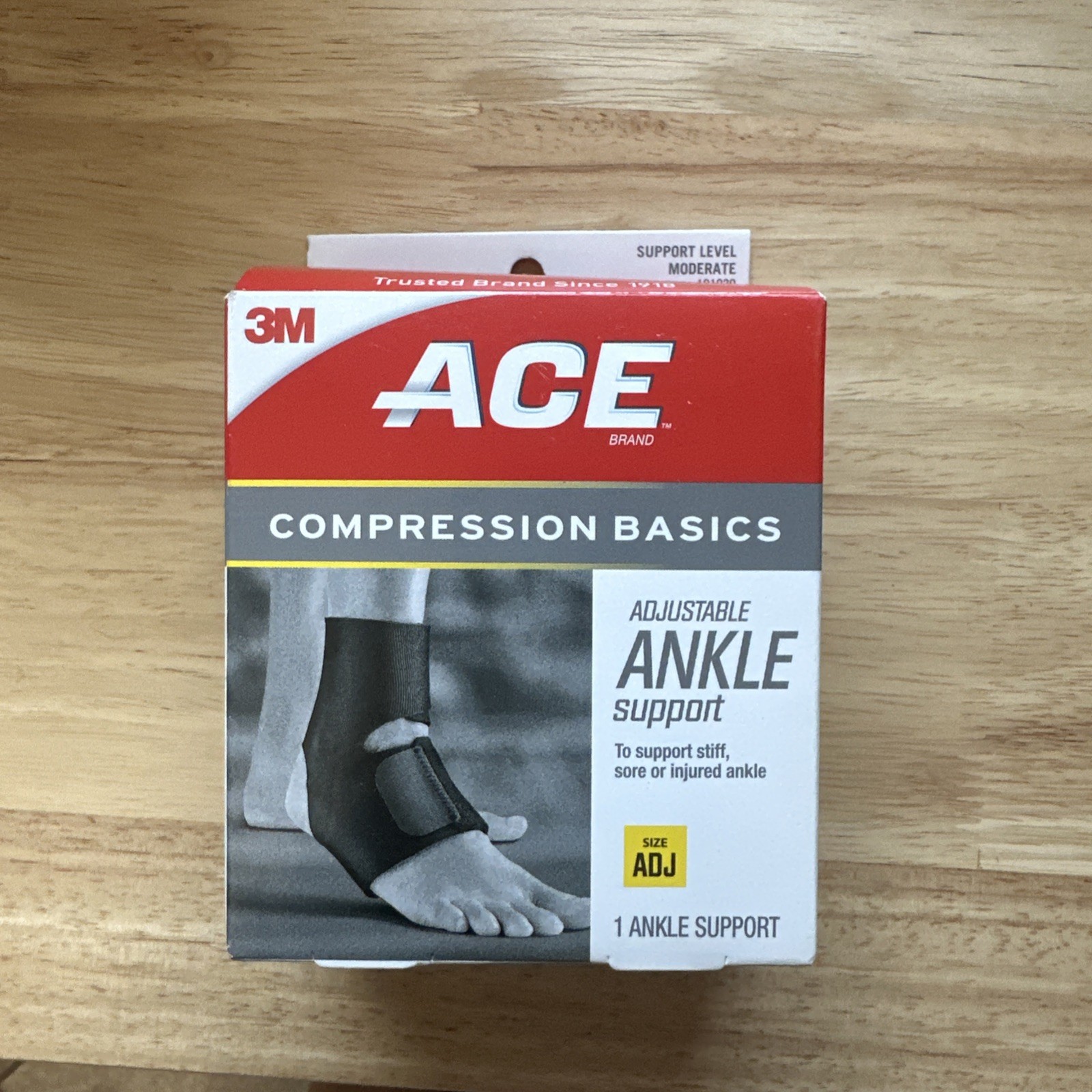 ACE Compression Adjustable Ankle Support Neoprene Left or Right Foot New in Box