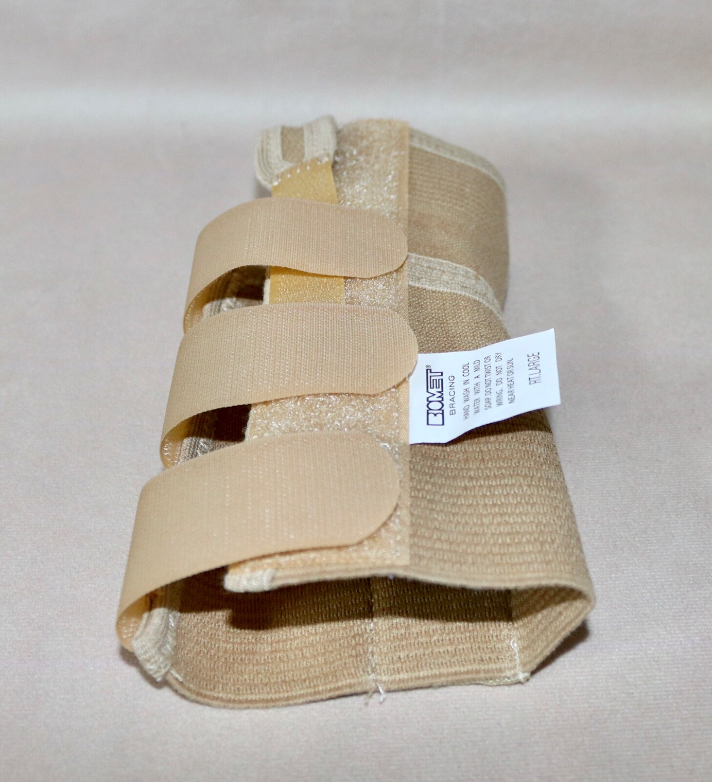 Biomet Bracing Elasto Fit Wrist Support ~ Adult Right Large ~ Beige #204115 NEW