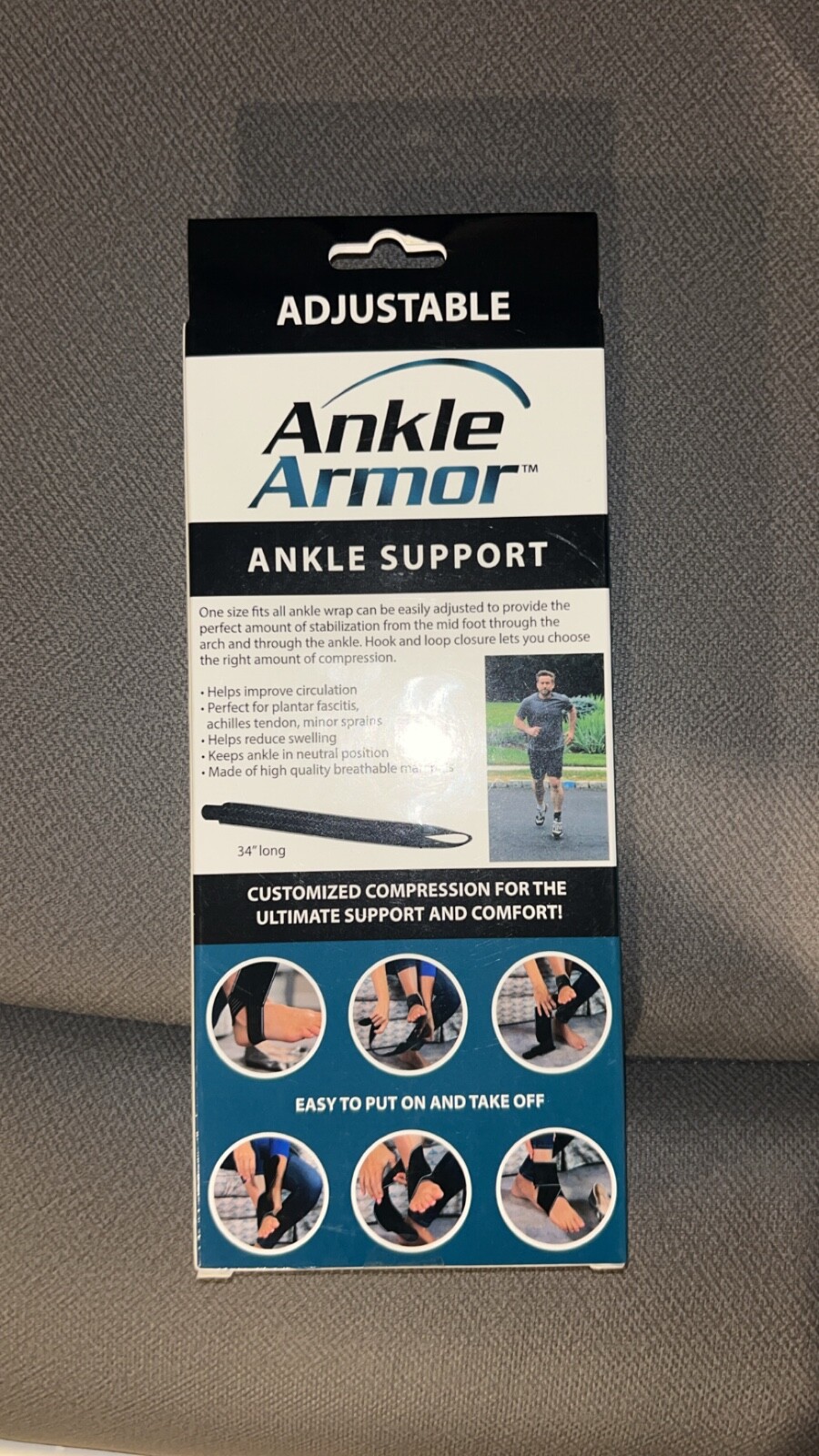 Ankle Armor custom ankle support – unisex one size fits all