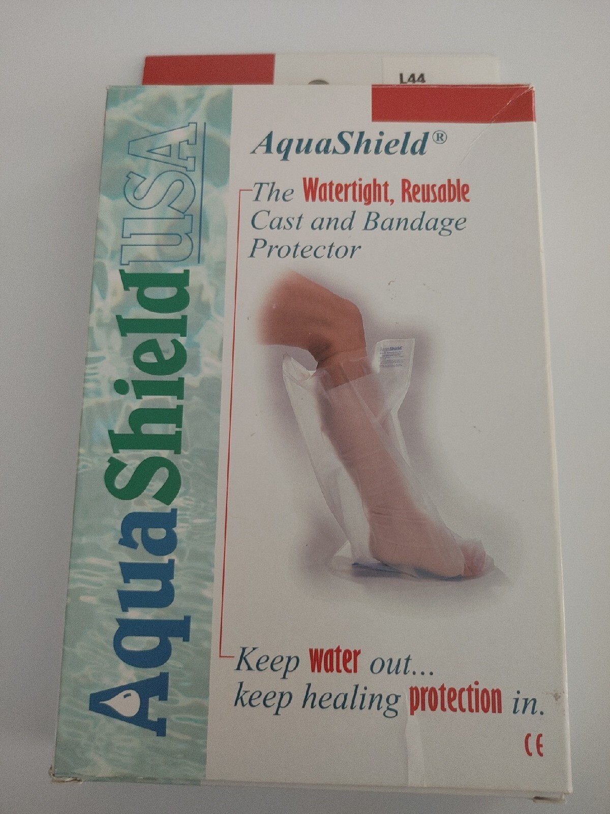 NEW! AquaShield Adult L44 Regular Full Leg WATERPROOF CAST & PROTECTOR