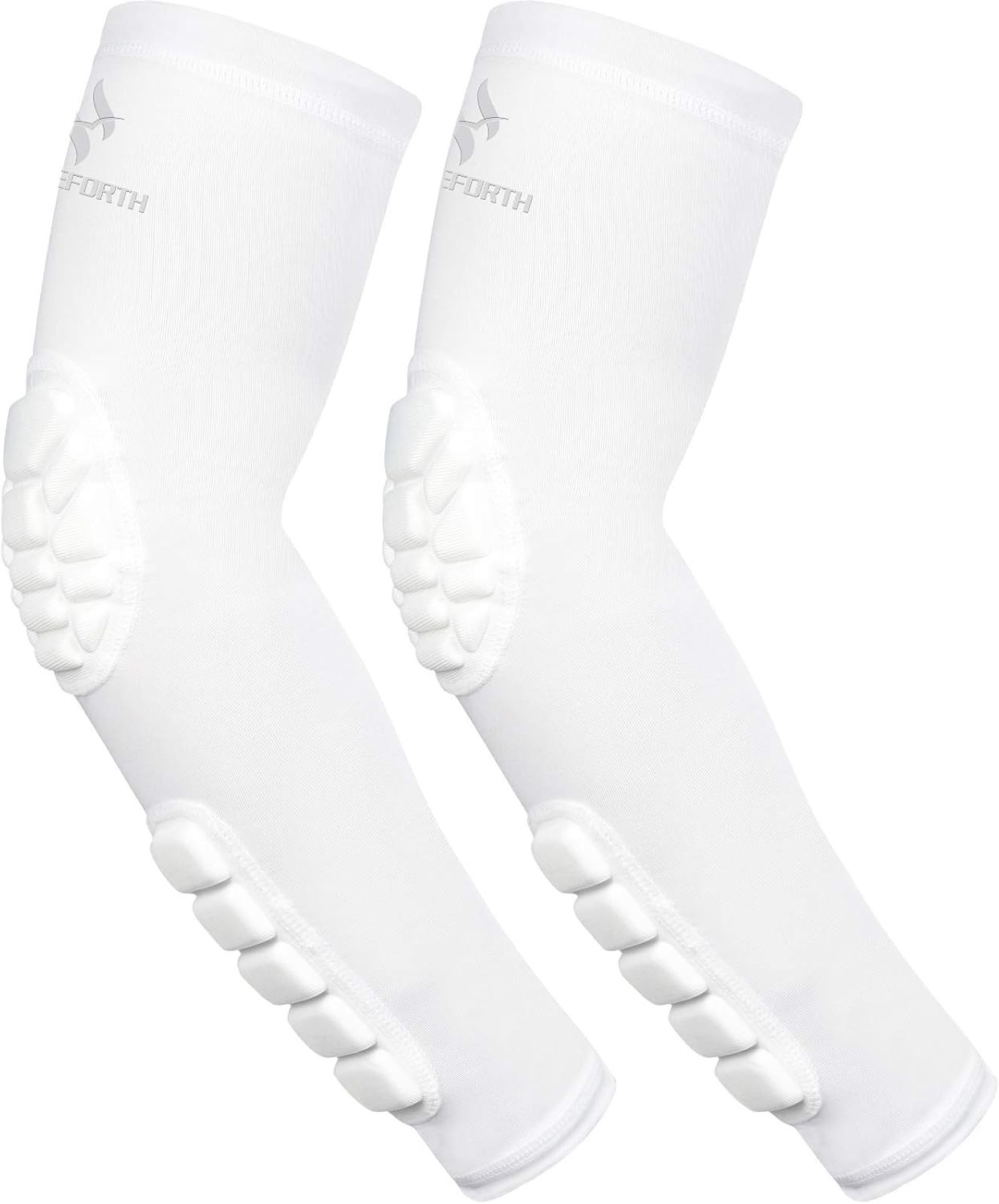 2PCS Padded Elbow Forearm Sleeves Compression Support Men Women Impact Protec…