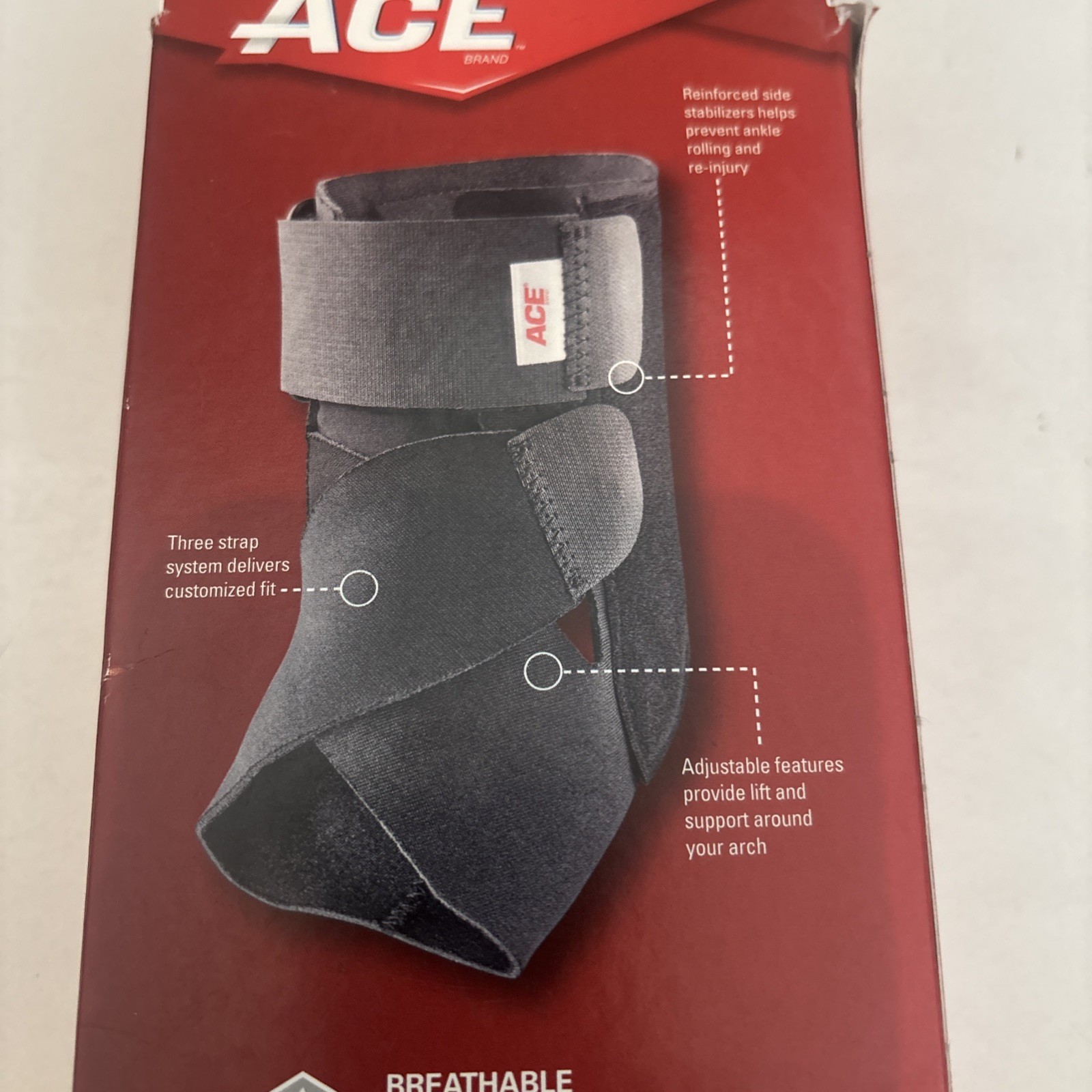 Ace adjustable Ankle Stabilizer Left Or Right Ankle 209605