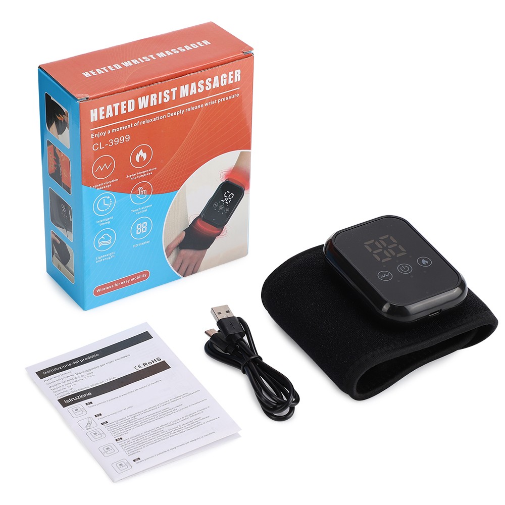 3 Vibration Modes Electric Wrist Massager Carpal Tunnel Arthritis Pain Relief US