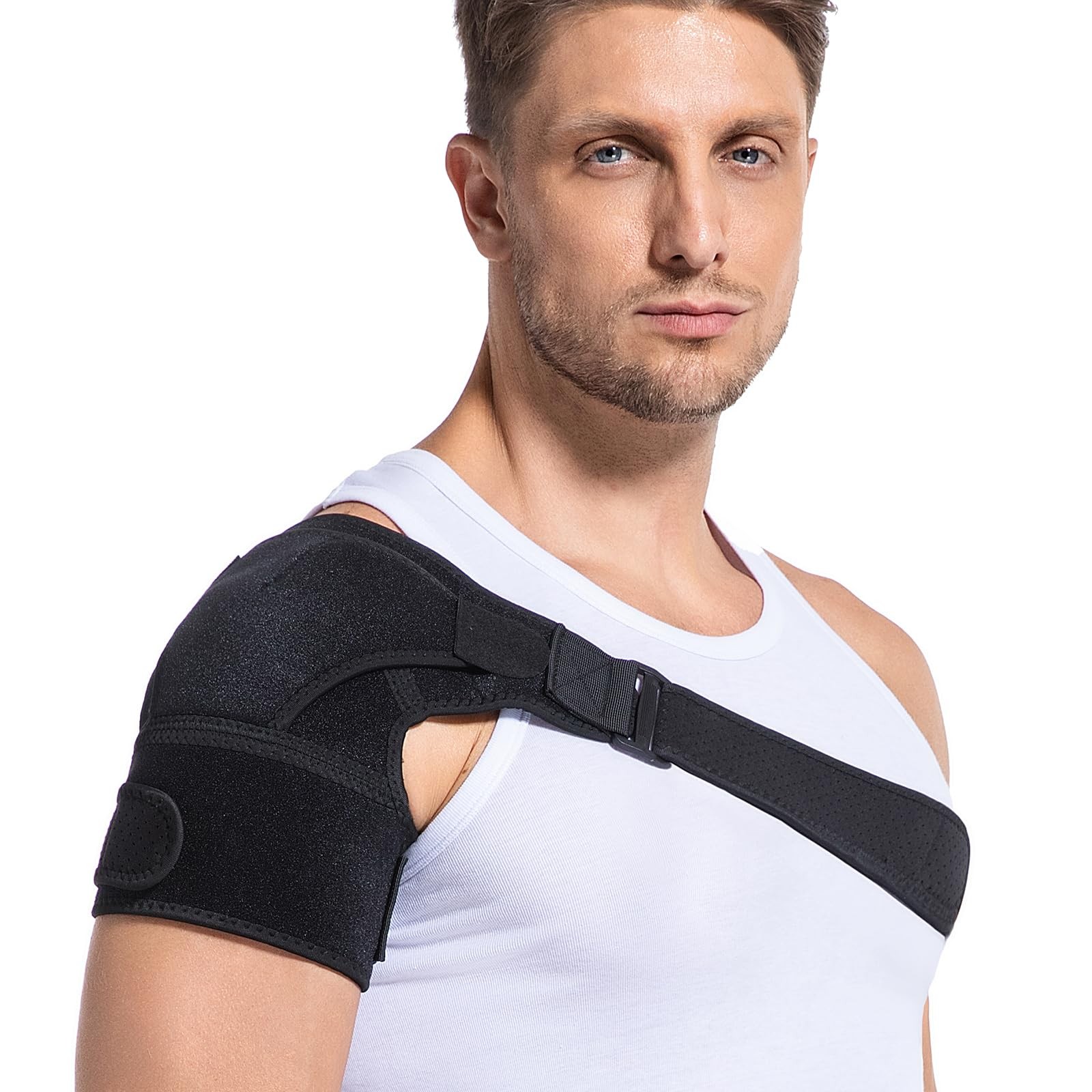 Adjustable Shoulder Brace for Torn Rotator Cuff Compression Sleeve