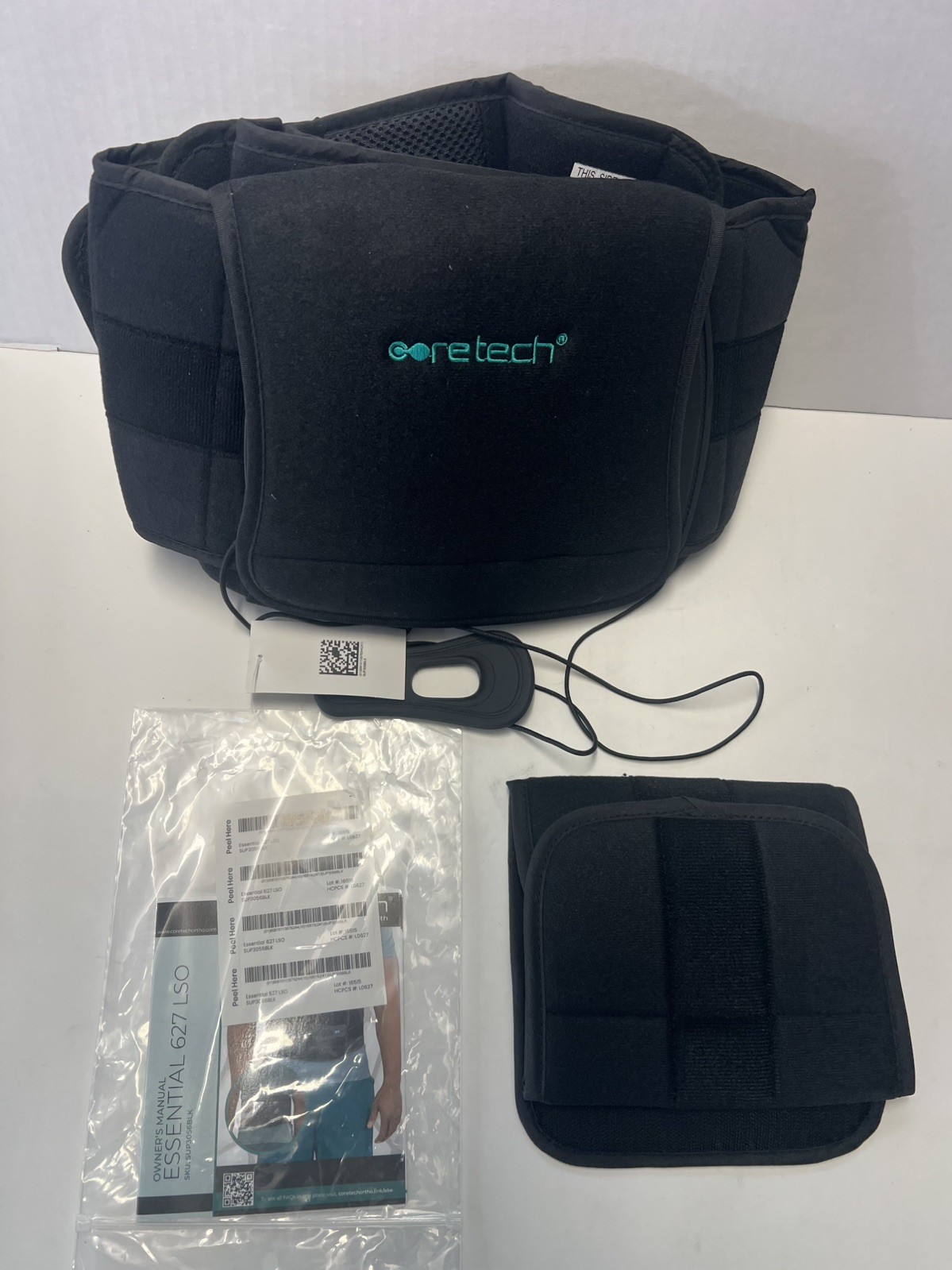 Coretech 627 LSO Essential Back Brace Lumbar Support Adjustable Spine Orthosis