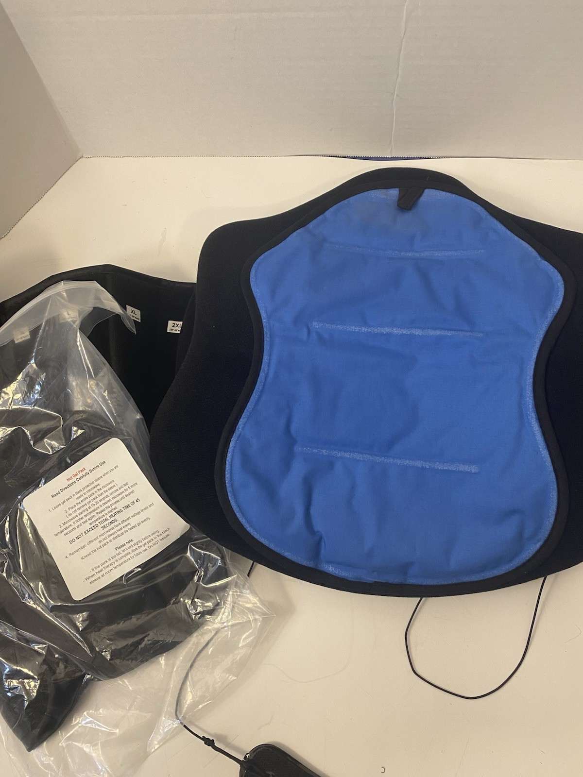 CMC Cryo LSO Back Brace, Adjustable S-3XL, Side Panels, Cold & Hot Gel Packs