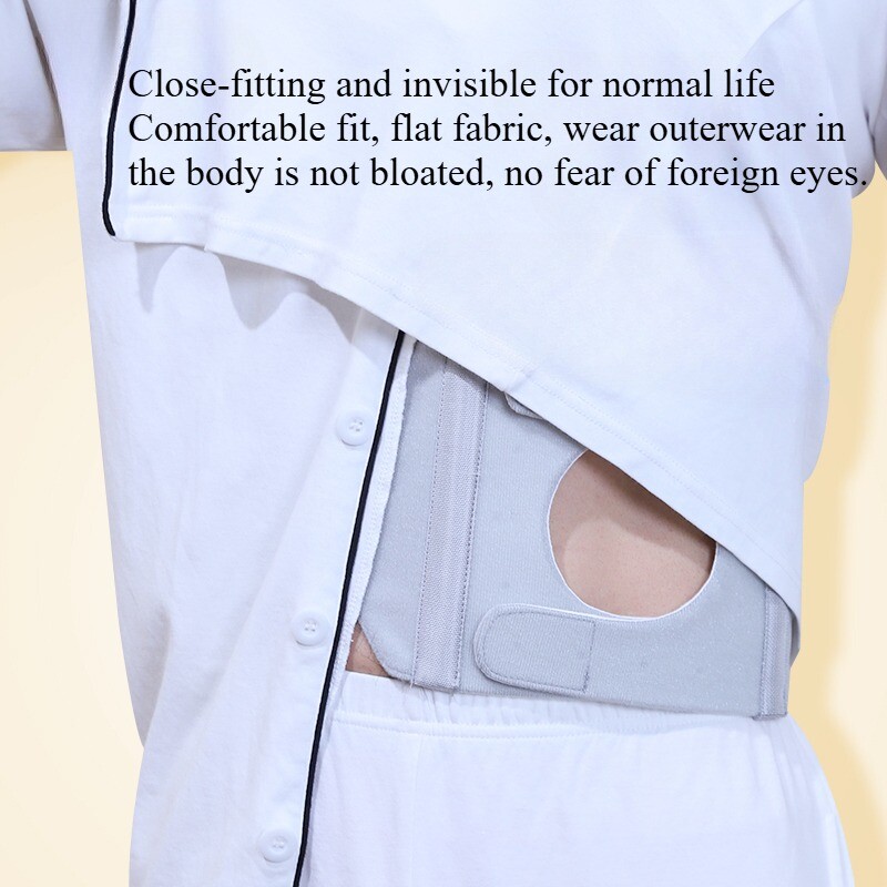 New U-shaped Stoma Adjustable Abdominal Support Belt Comfort for Ostomy Patients