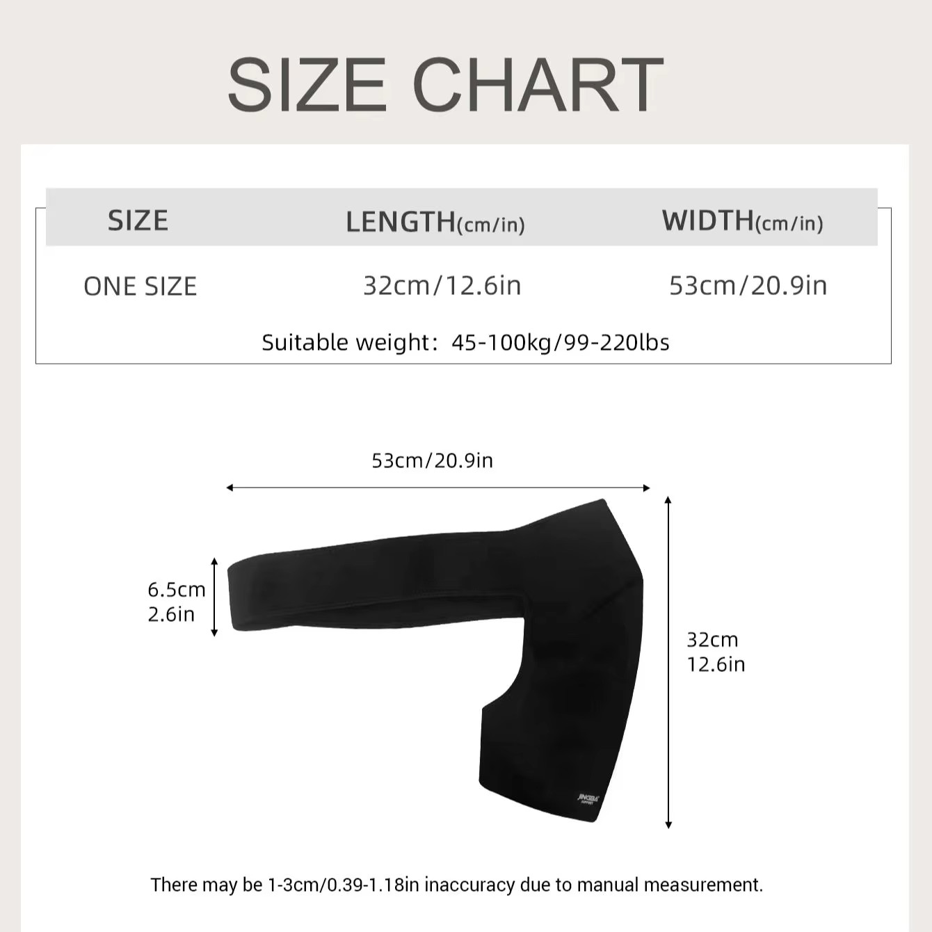 Black One Size Elastic Shoulder Support Brace Left Right Arm Men Fit .-VBOSI-.