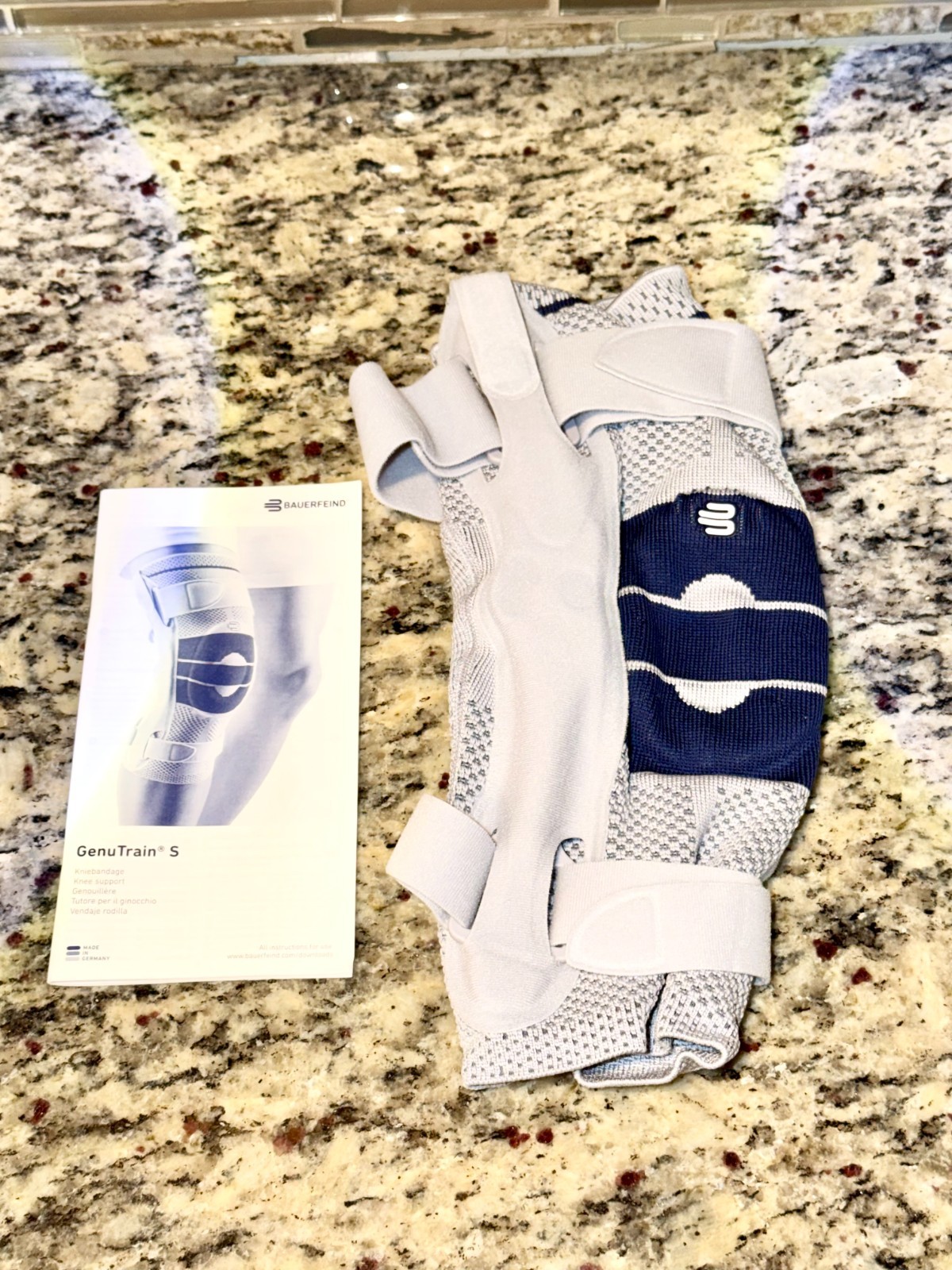 Bauerfeind GenuTrain S Hinged Knee Brace Size 2-Left – Titan Color