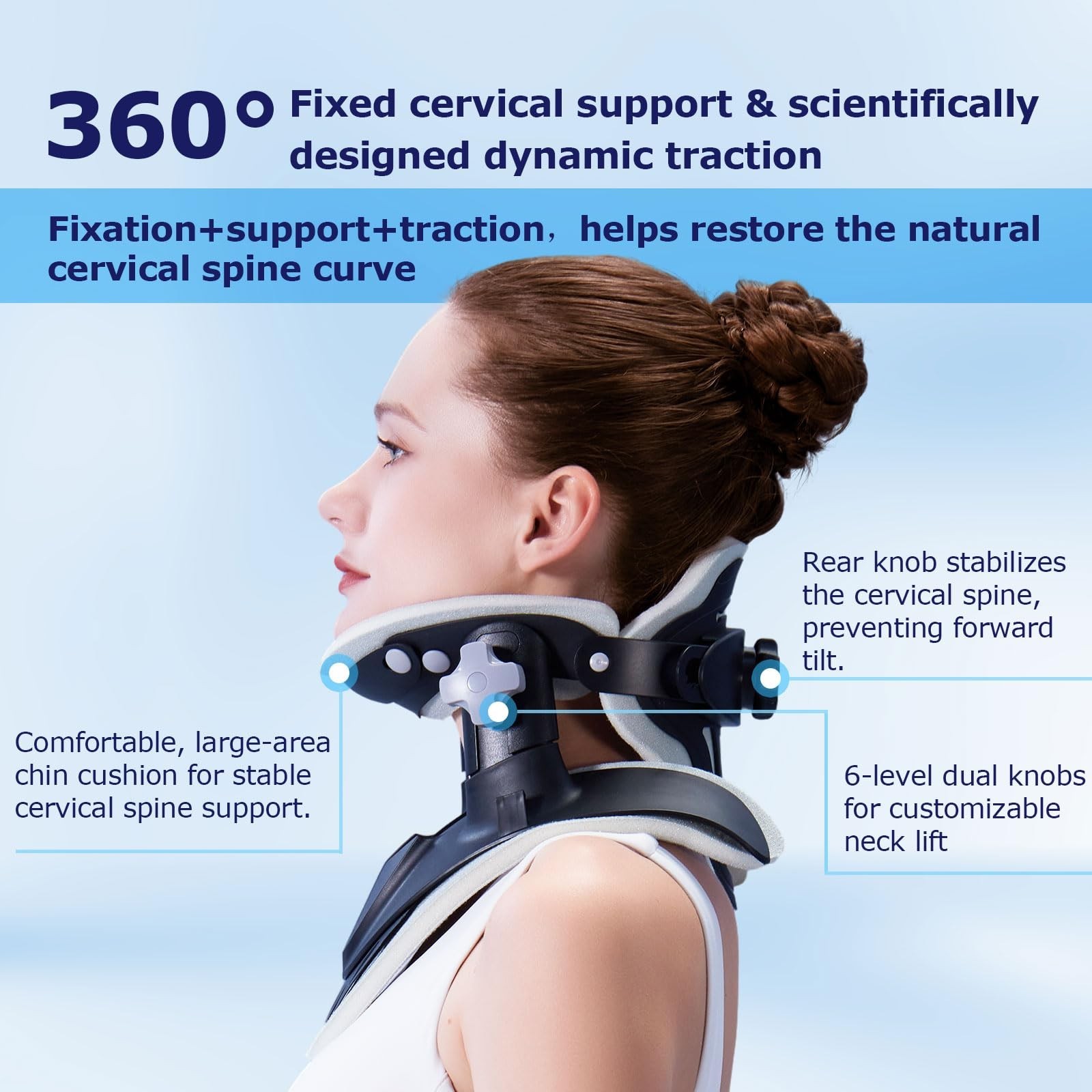 ALPHAY Neck Stretcher Cervical Traction,Neck Braces for Neck Pain and Support…
