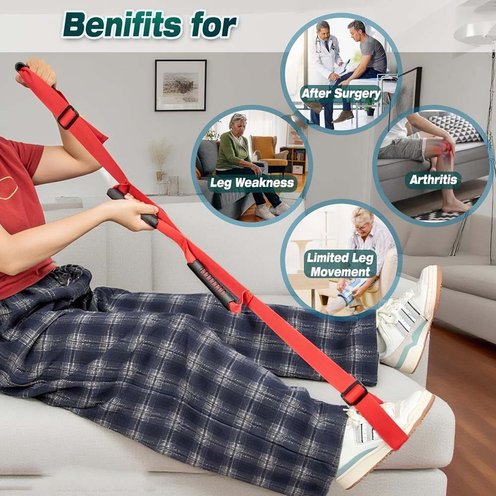 Nylon Mobility Leg Lifting Strap Adjustable fits Rehabilitation & Daily Home Use