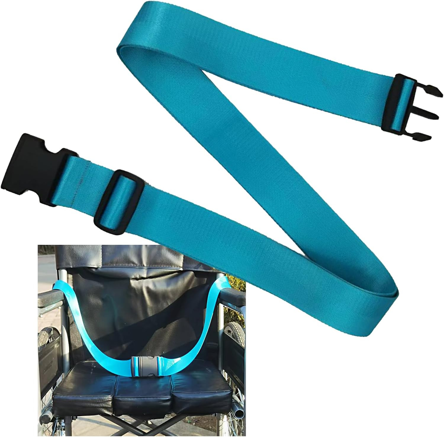 Wheelchair Seatbelt,Anti-Slip and Anti-Fall Safety Strap Fixation Belt,for Ch…