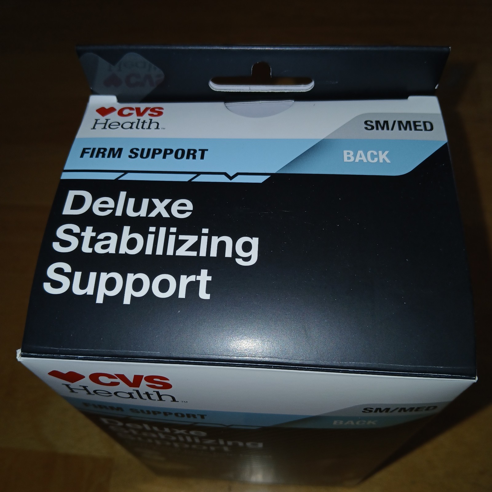 CVS HEALTH DELUXE STABILIZING SUPPORT-SM/MED-NIB-CUSHIONED PADS/ADJUSTABLE