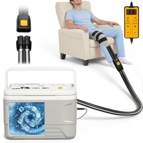 Savvybloom Cold Therapy Machine 9Qt Knee Pad Stainless Hose Leak Proof