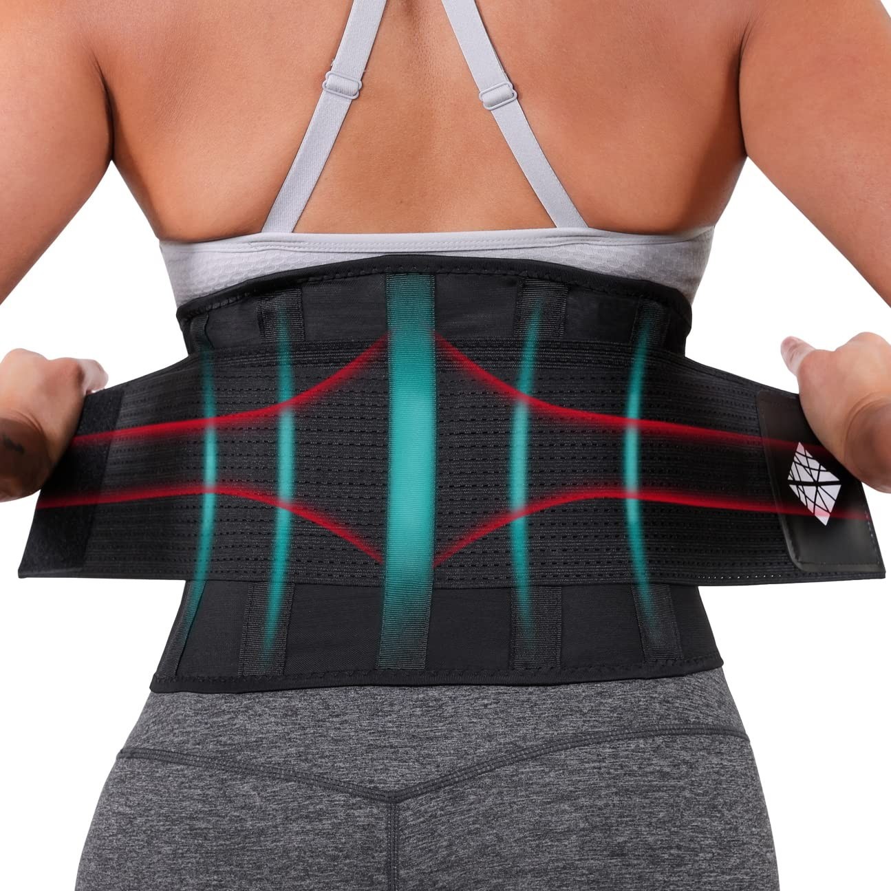 Breathable Supportive Back Brace for Lower Back Pain Relief – Men & Women, Small